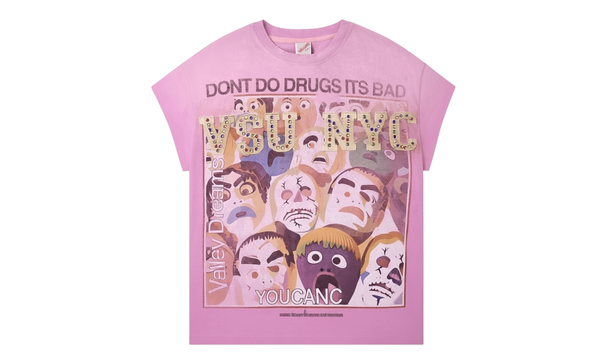 Vale Forever No Drugs Pink Sleeveless T-Shirt
