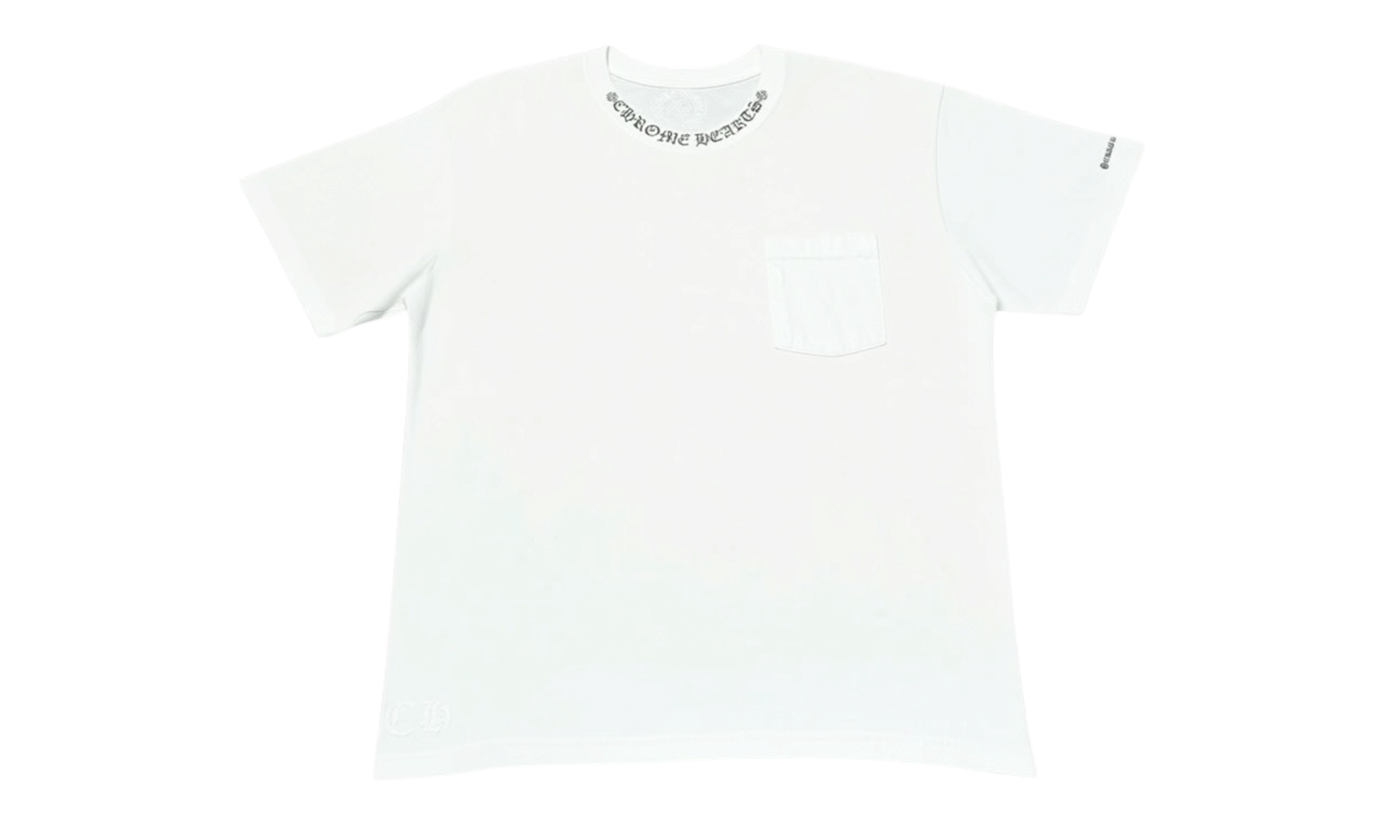 Chrome Hearts White Neck Letter T-Shirt ( Preowned )