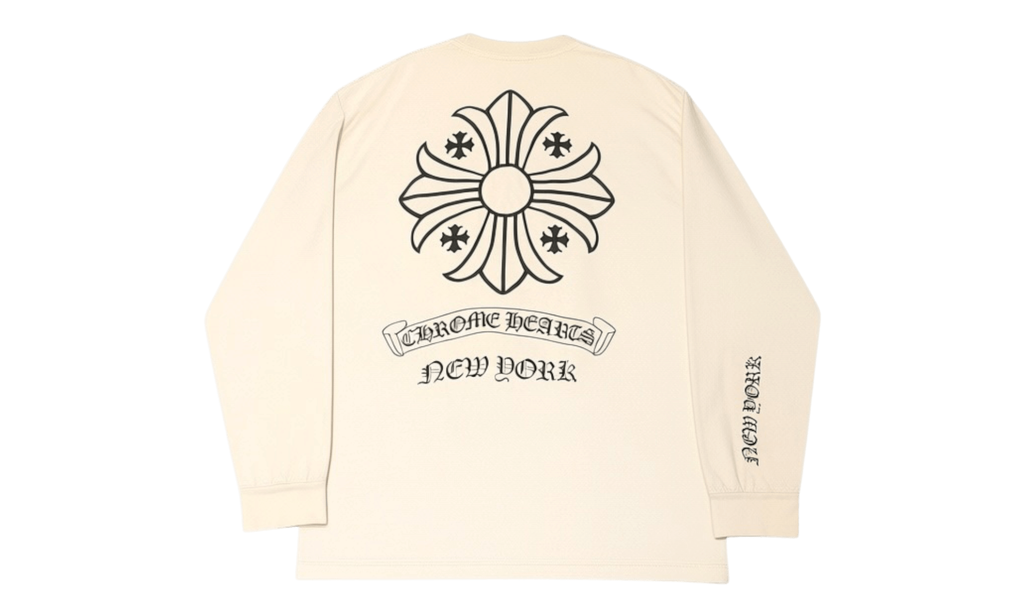 Chrome Hearts New York Pocket Vintage White Long Sleeve (Preowned)