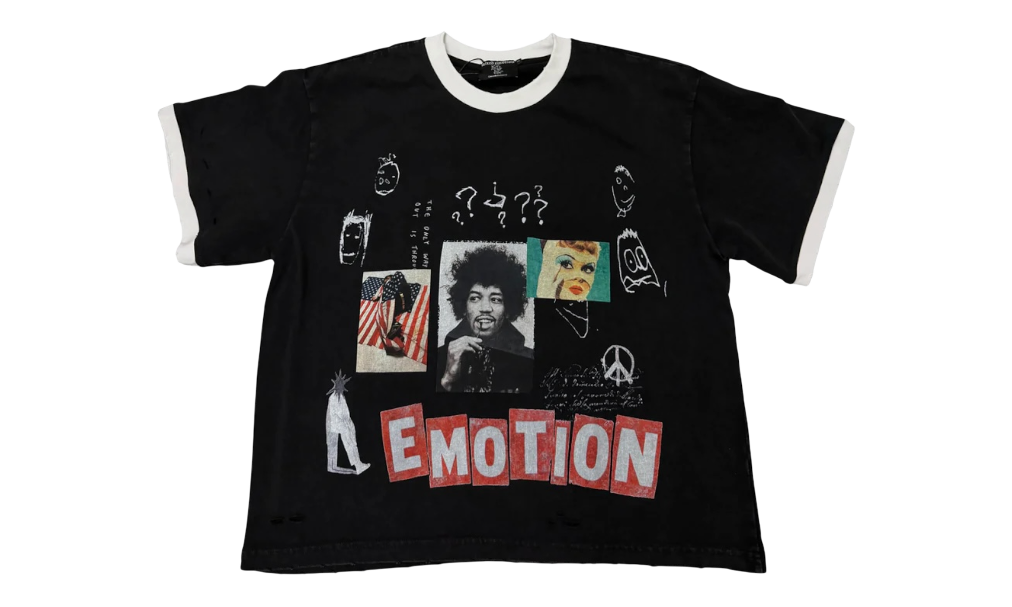Mixed Emotions Black Static T-Shirt