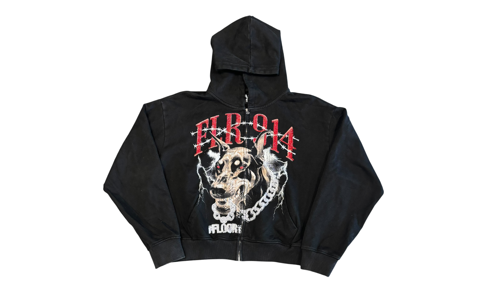 Floor 914 Dog Zip Up Hoodie (PreOwned)