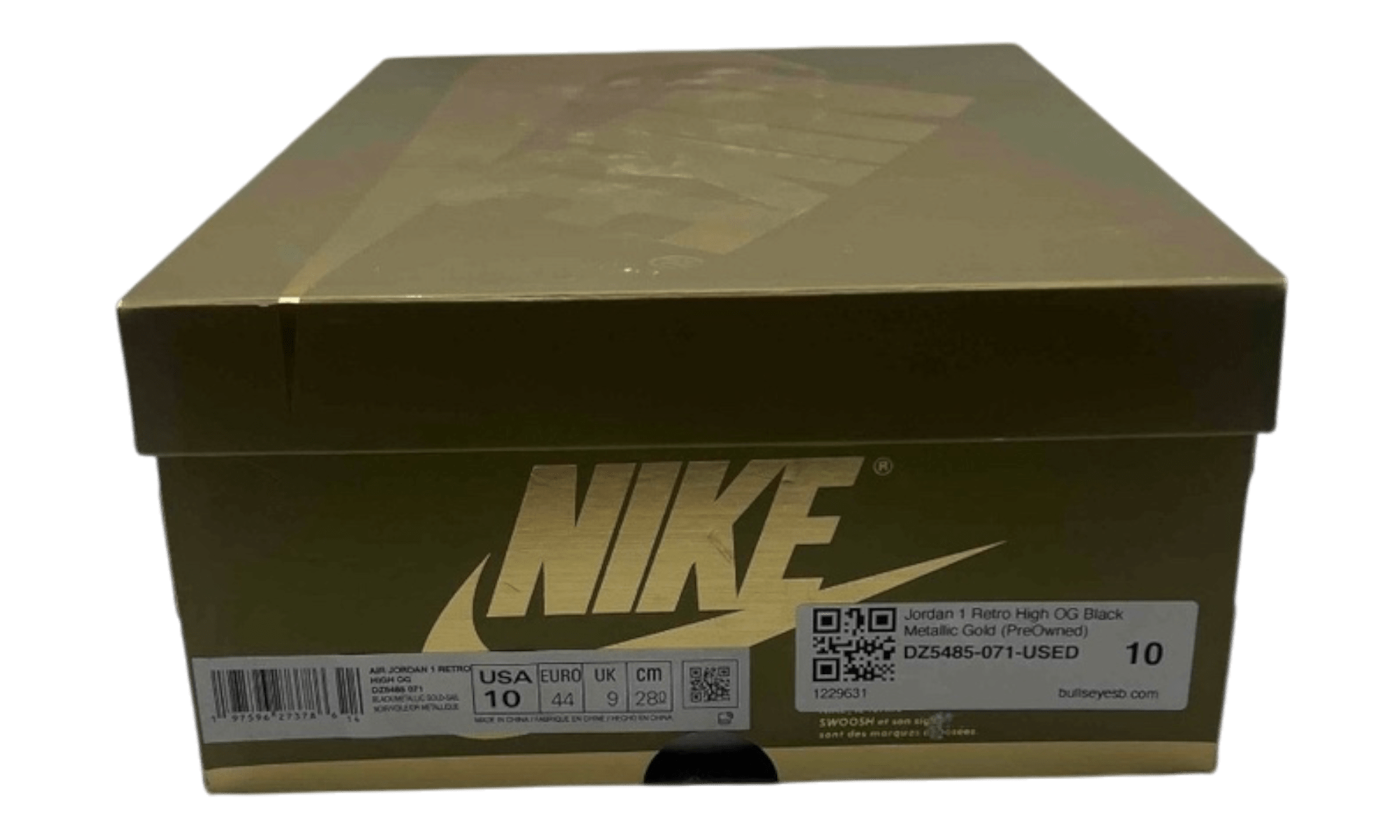 Jordan 1 Retro High OG Black Metallic Gold (PreOwned)