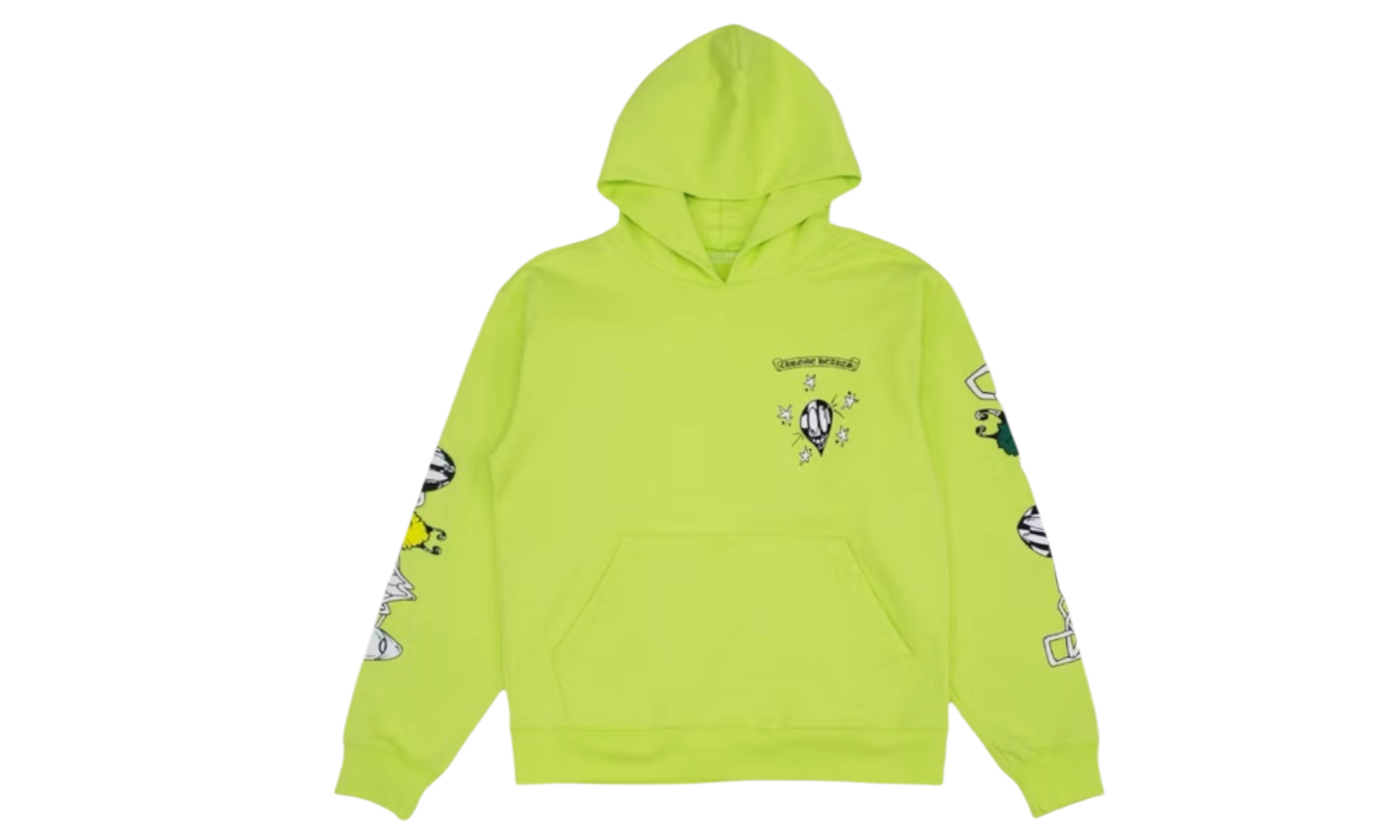 Chrome Hearts Matty Boy "Link" Lime Green Hoodie