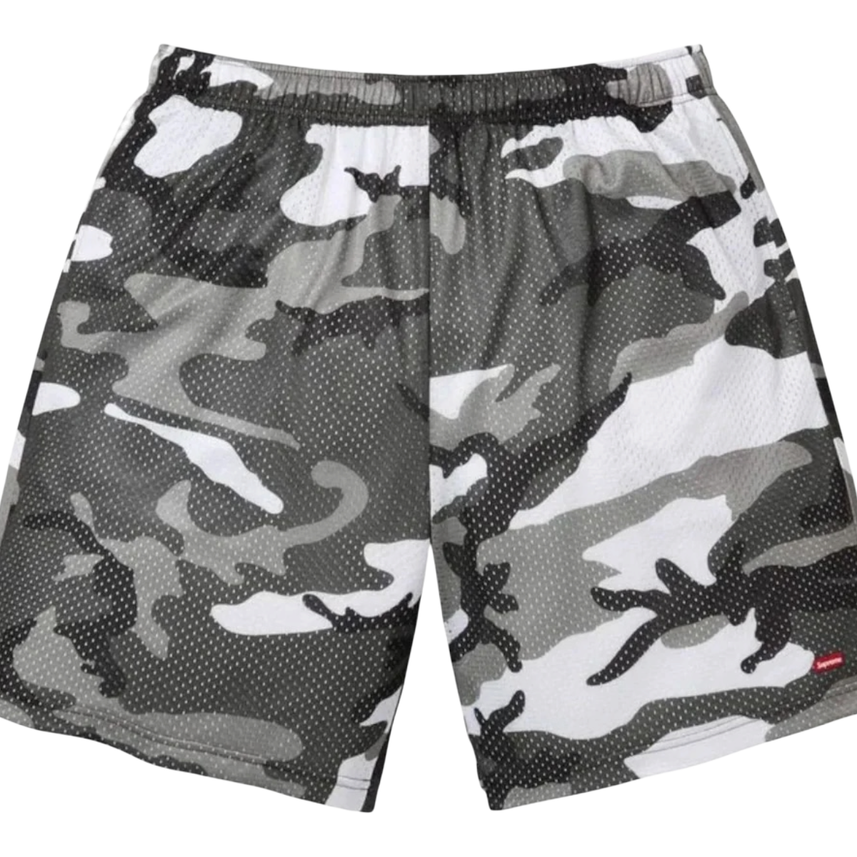 Supreme Small Box Baggy Mesh Short (SS26) Snow Camo