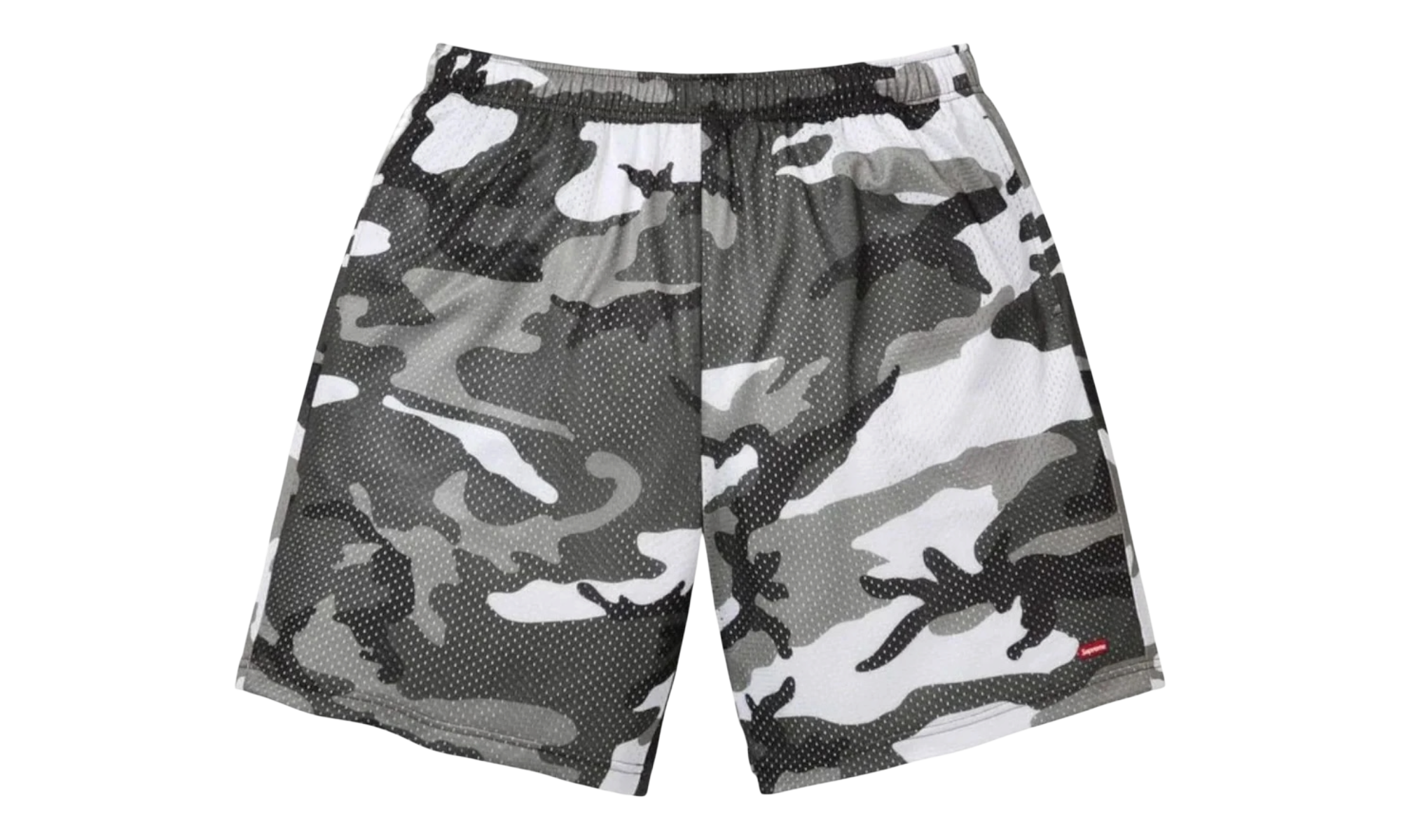 Supreme Small Box Baggy Mesh Short (SS26) Snow Camo