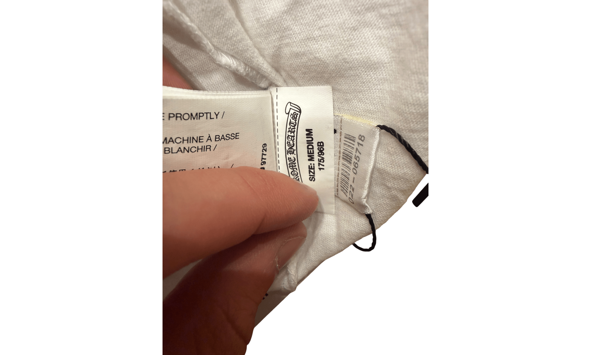 Chrome Hearts Neck Letters White T-Shirt