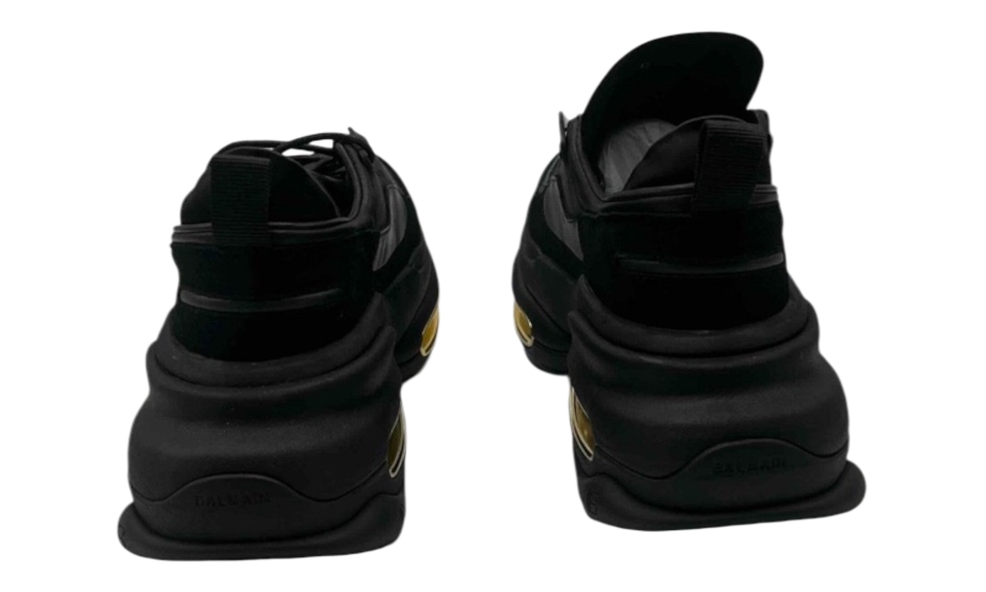 Balmain B-Bold Low-Top Black Gold (PreOwned)