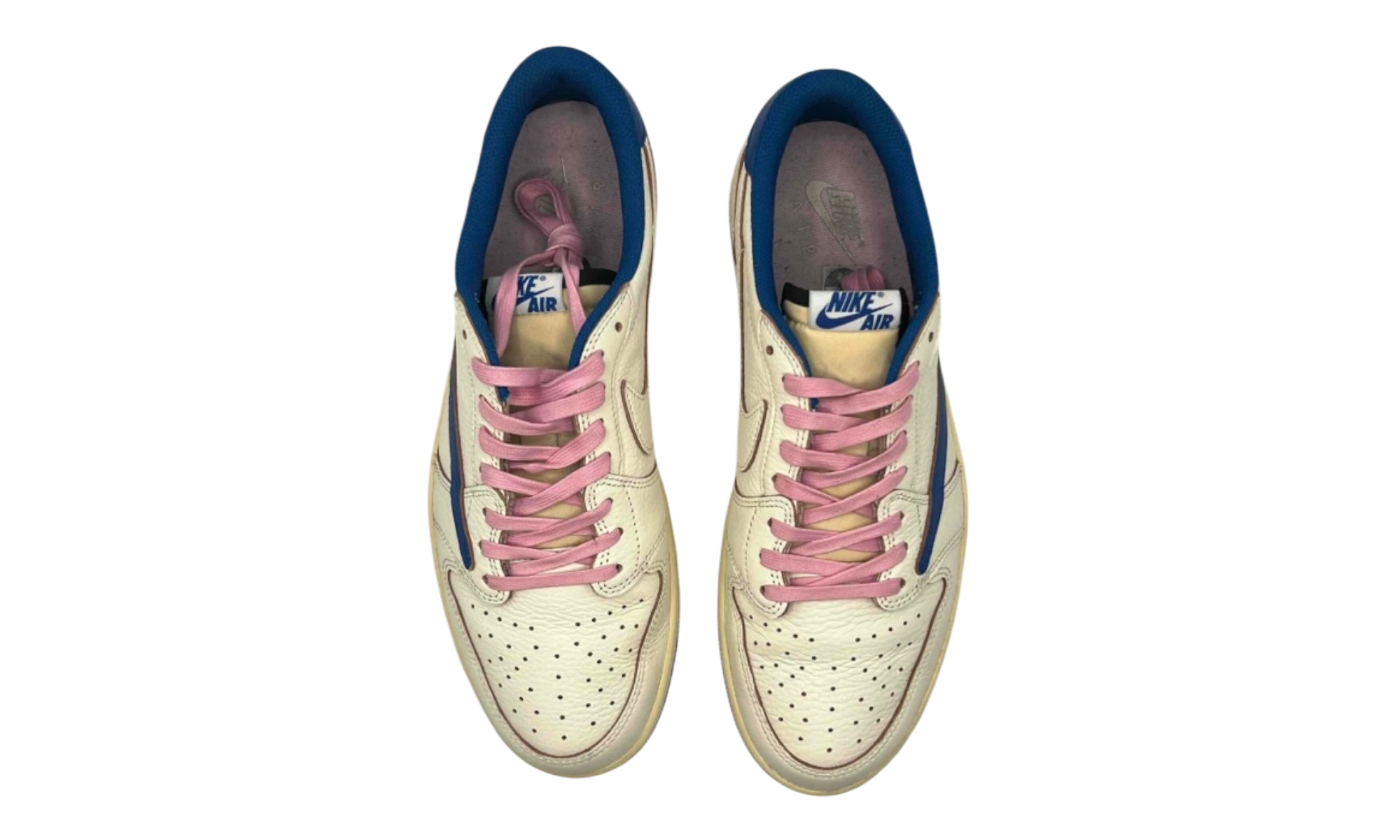 Jordan 1 Retro Low OG SP Fragment x Travis Scott Sail Military Blue (PreOwned)