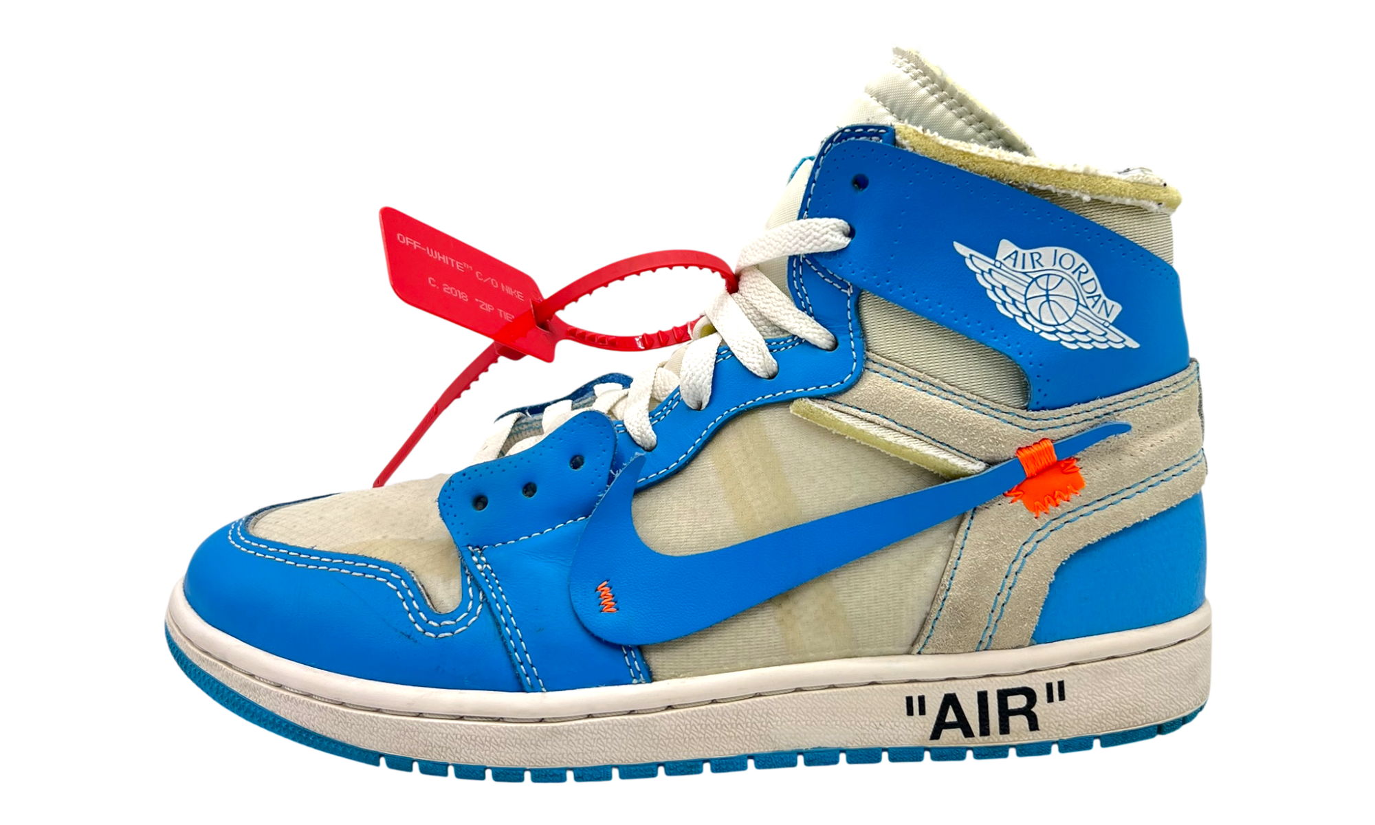Nike Air Jordan 1 Retro High "University Blue" Off-White (PreOwned) (No Box)