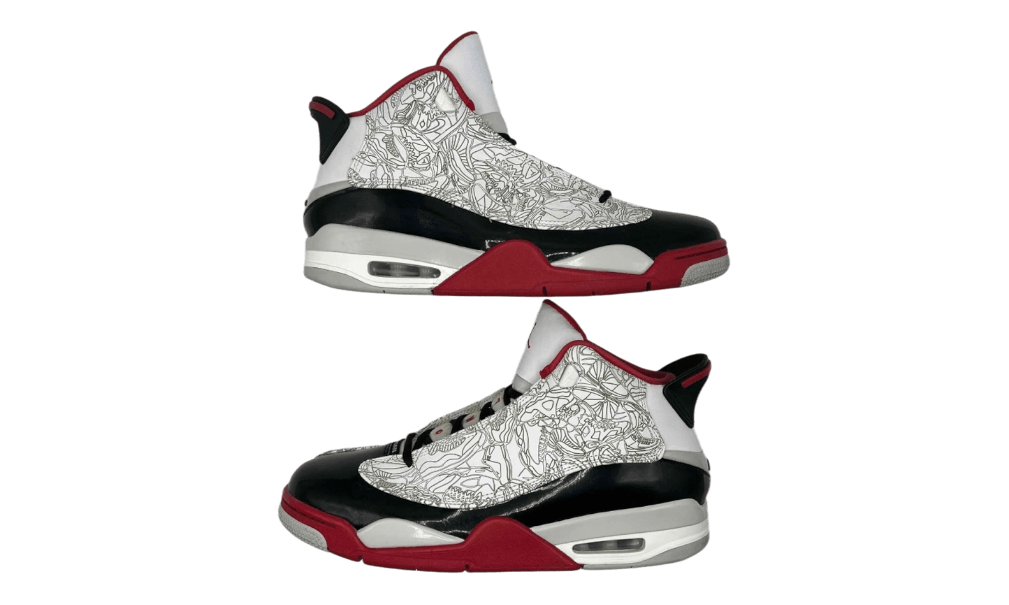 Jordan Dub Zero White Varsity Red (PreOwned)