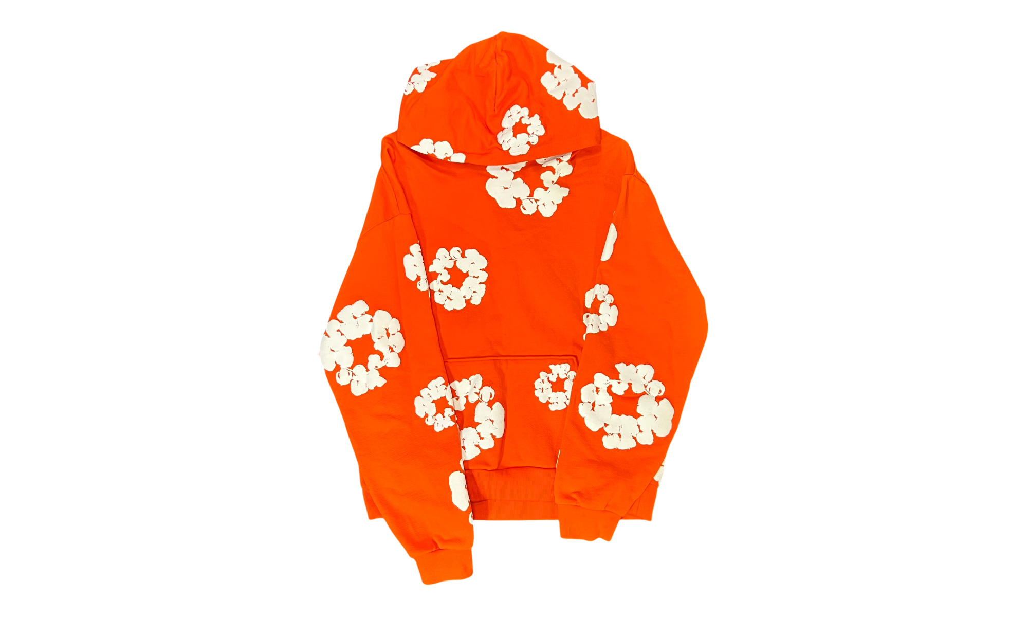 Denim Tears Cotton Wreath Zip Hoodie Orange (Preowned)