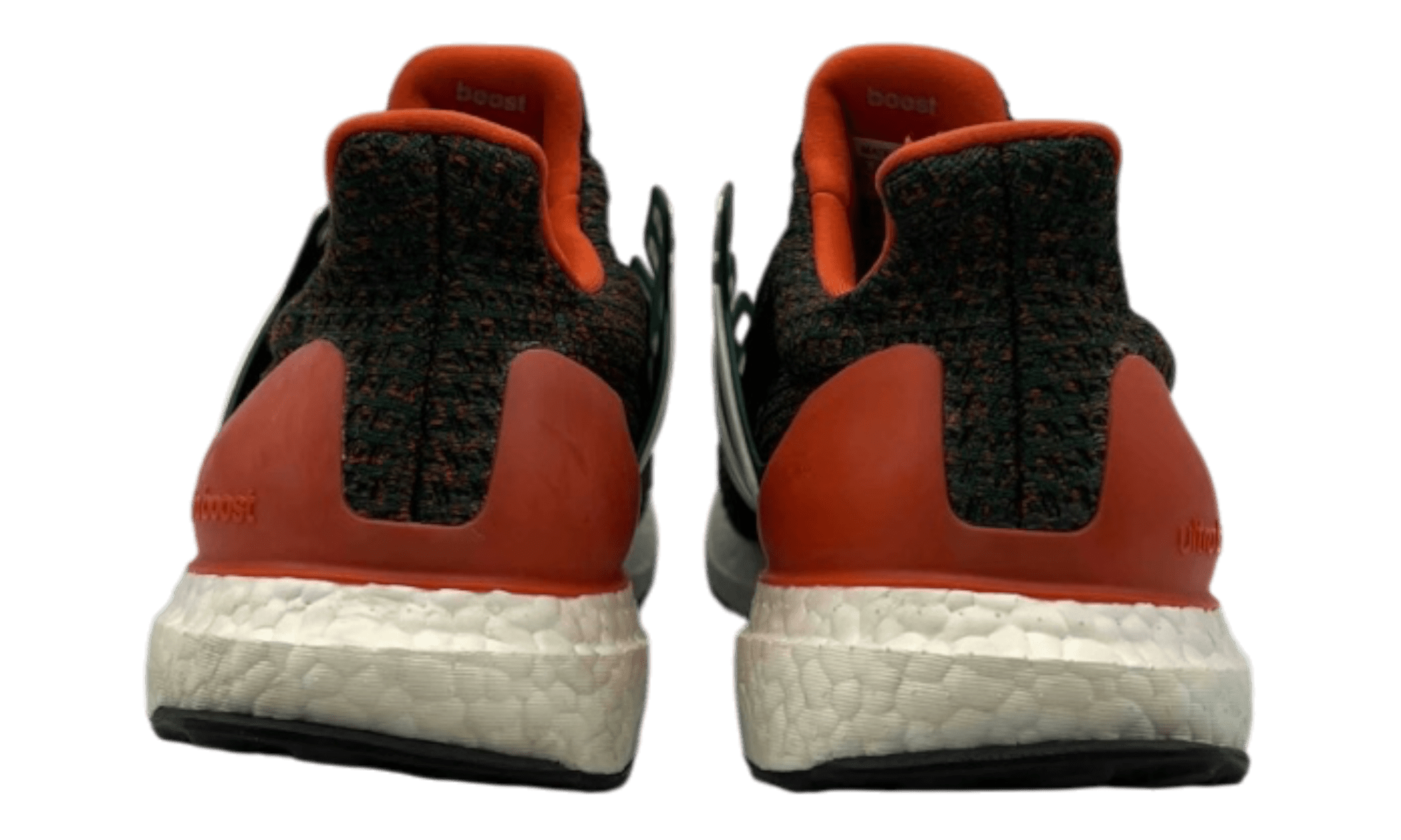 adidas Ultra Boost 4.0 Miami Hurricanes (PreOwned) (No Box) (No Laces)