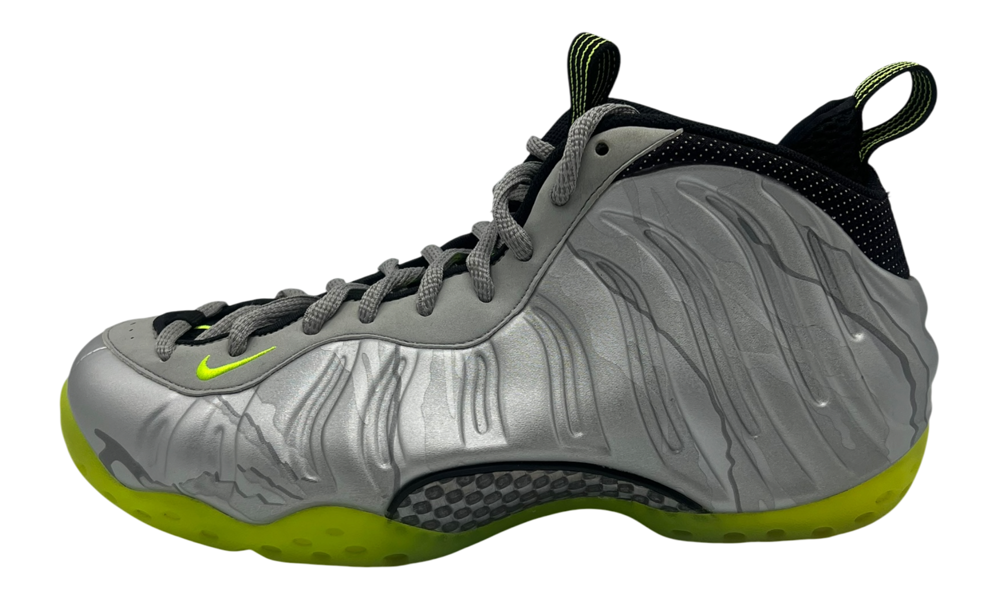 Nike Air Foamposite One Silver Volt Camo (PreOwned) (No Box)