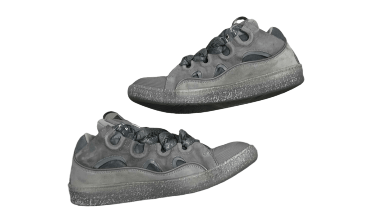 Lanvin Leather Curb Speckled Effect Light Grey (PreOwned)