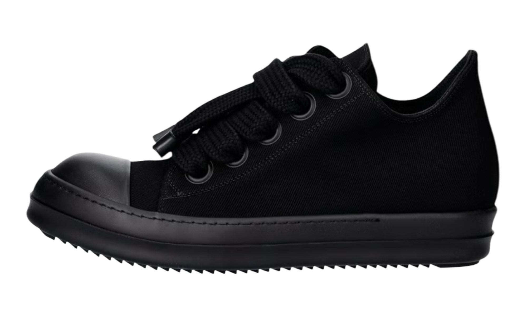 Rick Owens DRKSHDW Jumbolace Low Triple Black Sneaker