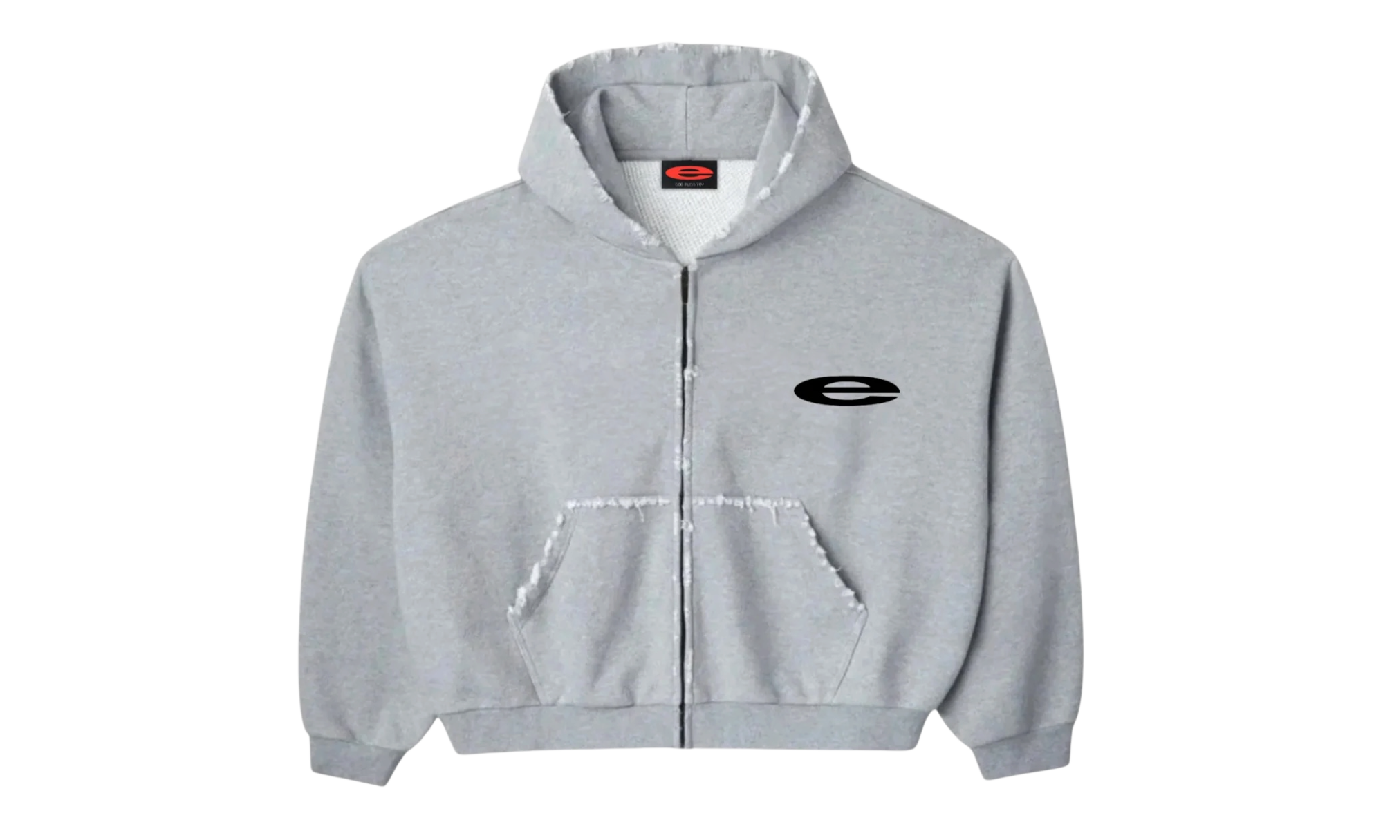 Eternal Flare Grizzly Zip-Up Grey Hoodie