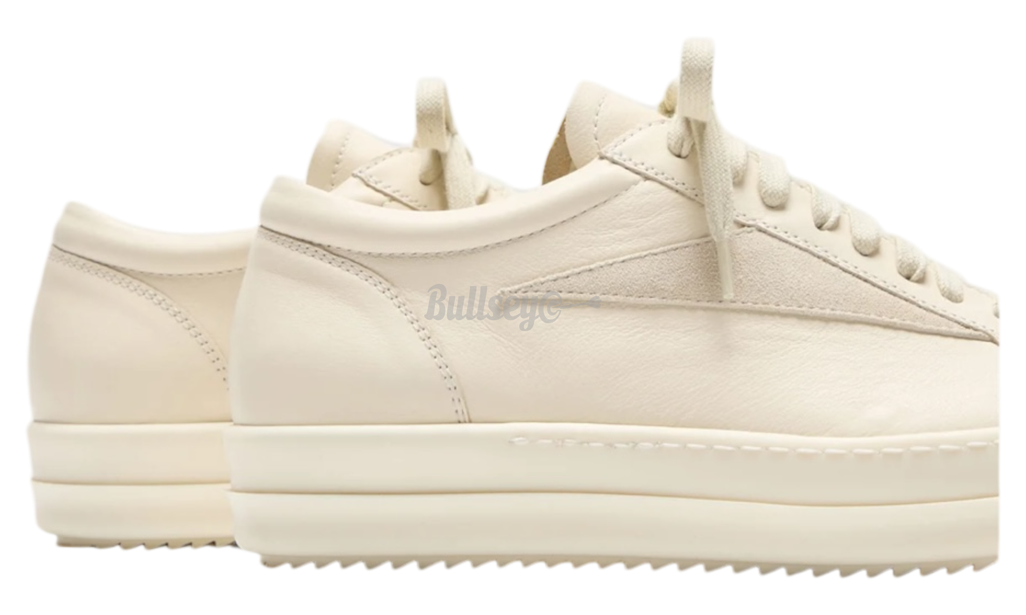 Rick Owens Vintage Low Scarpe In Pelle Milk Sneakers