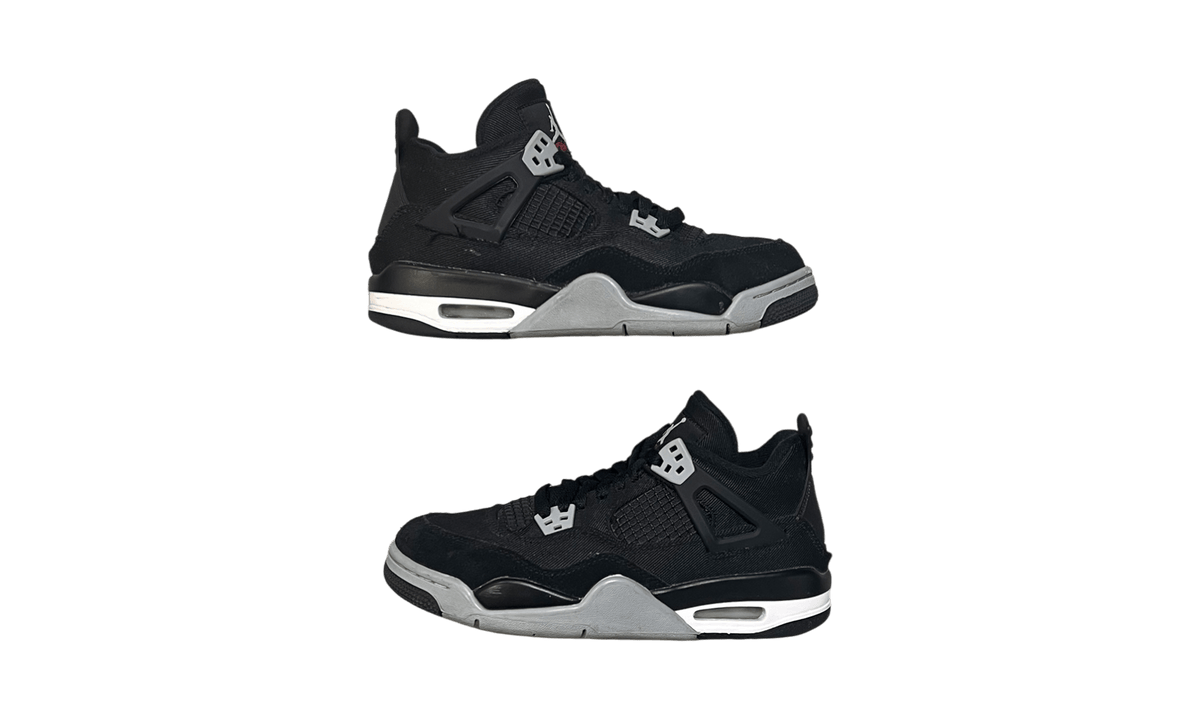 Jordan 4 Retro Black Canvas (GS) (PreOwned)