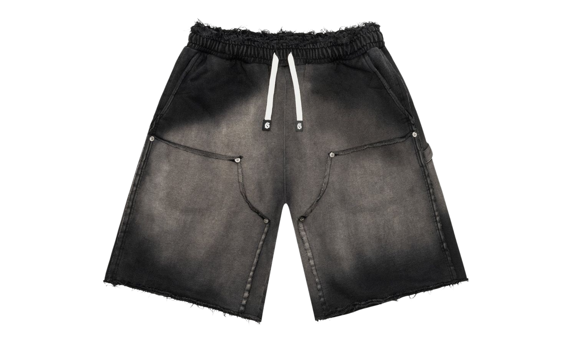Godspeed Carpenter Distressed Sun Faded Black Shorts