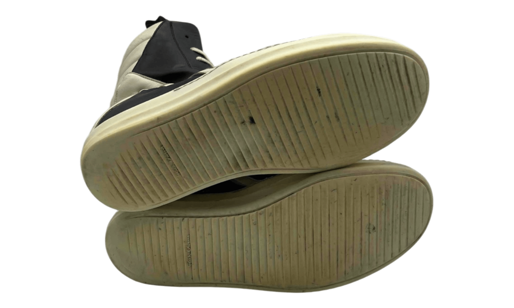 Rick Owens Black Temple Geobasket Sneakers (PreOwned) (No Box)