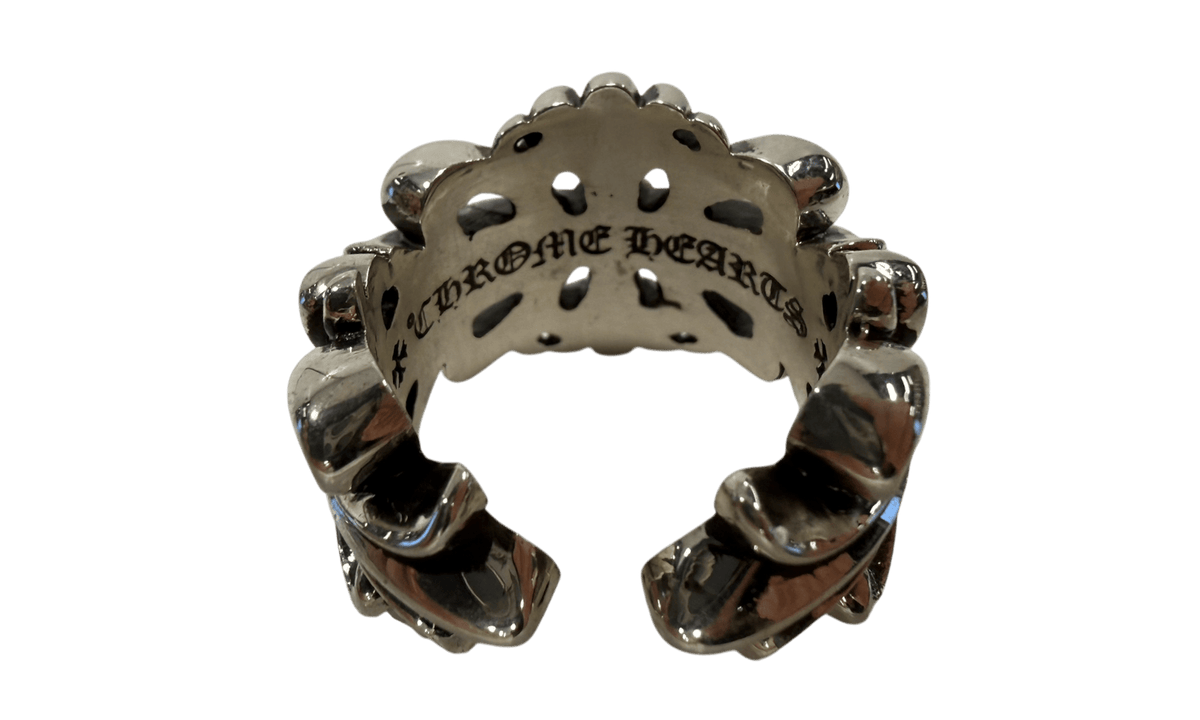 Chrome Hearts Double Floral Cross .925 Silver Ring