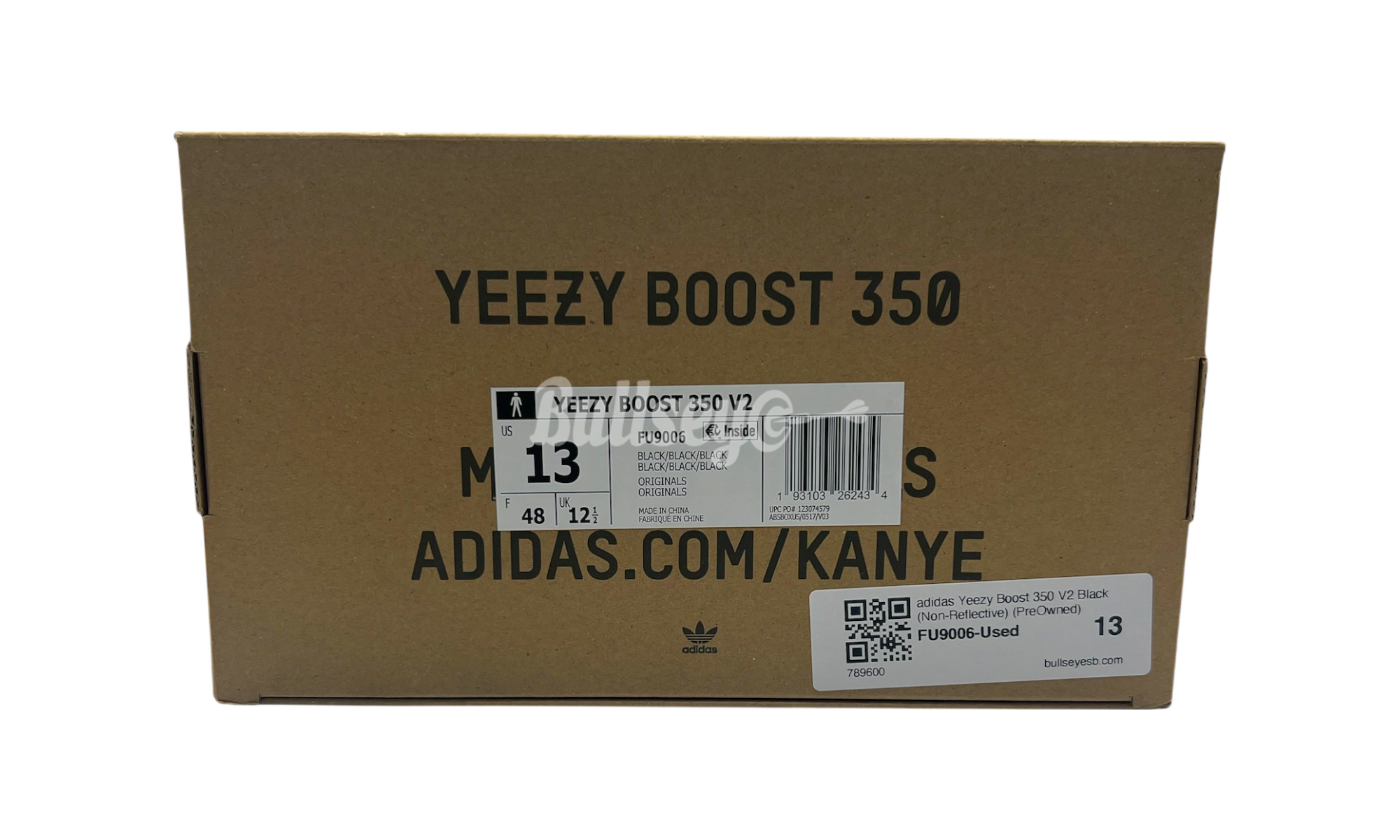 Adidas Yeezy Boost 350 V2 Black (Non-Reflective) (PreOwned)