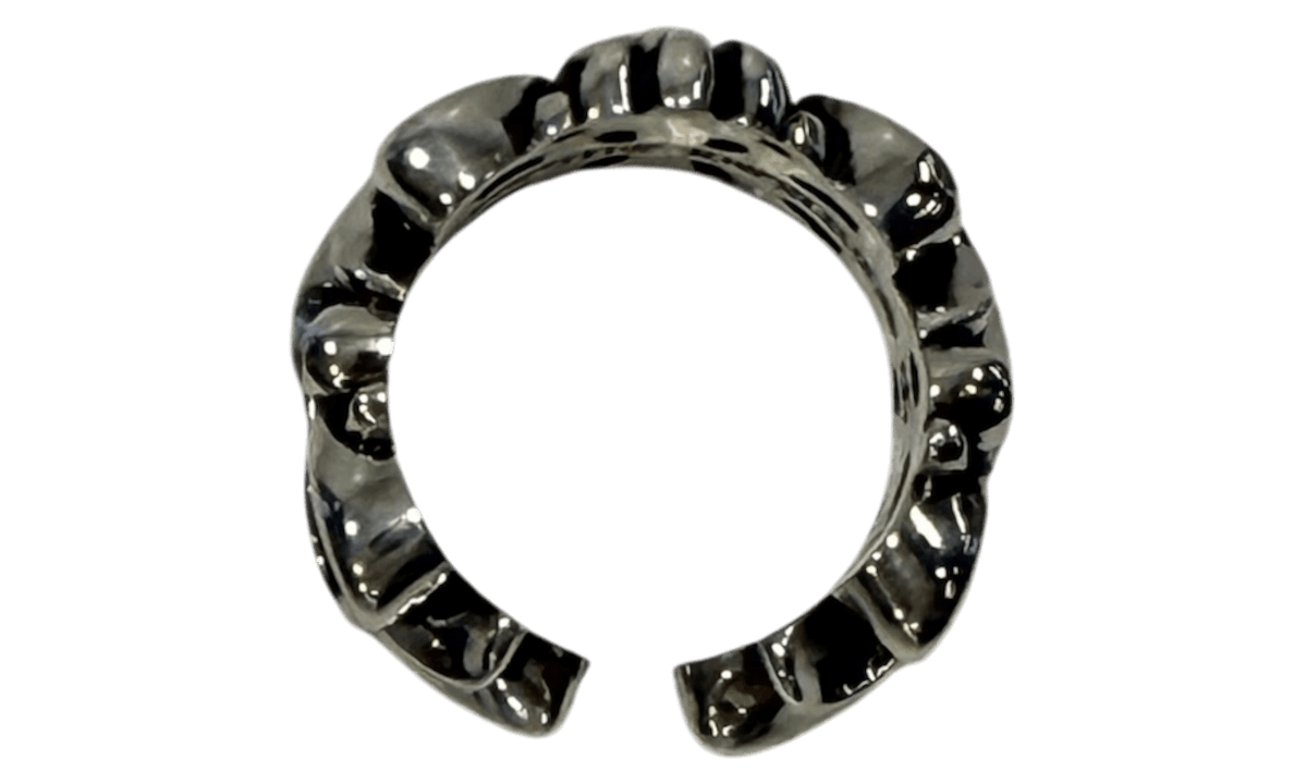 Chrome Hearts Double Floral Cross .925 Silver Ring