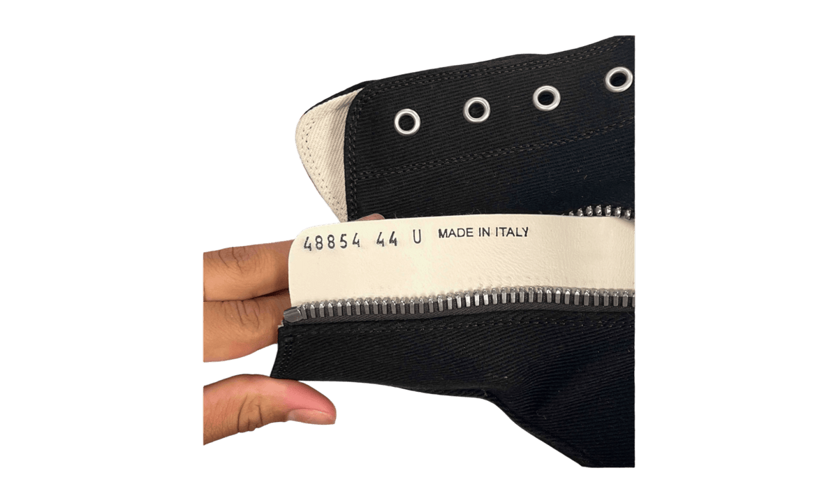 Rick Owens DRKSHDW Abstract High Top Embroidered Pentagram Black (PreOwned)