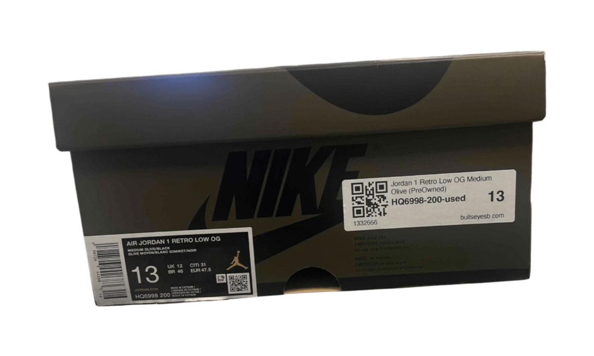 Jordan 1 Retro Low OG Medium Olive (PreOwned)