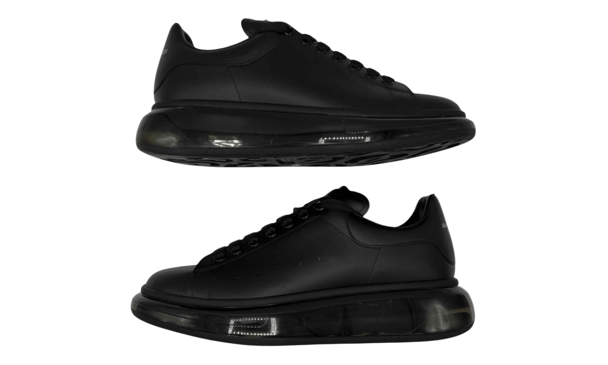 Alexander Mcqueen Clear Sole Black Oversized Sneaker (Preowned)
