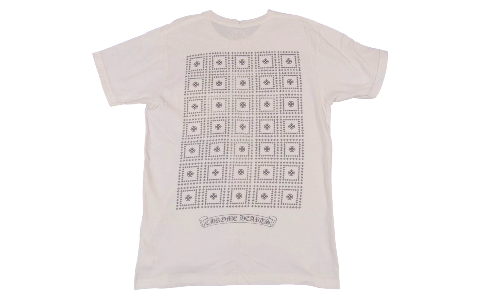 Chrome Hearts Square Cross Vintage White T-Shirt