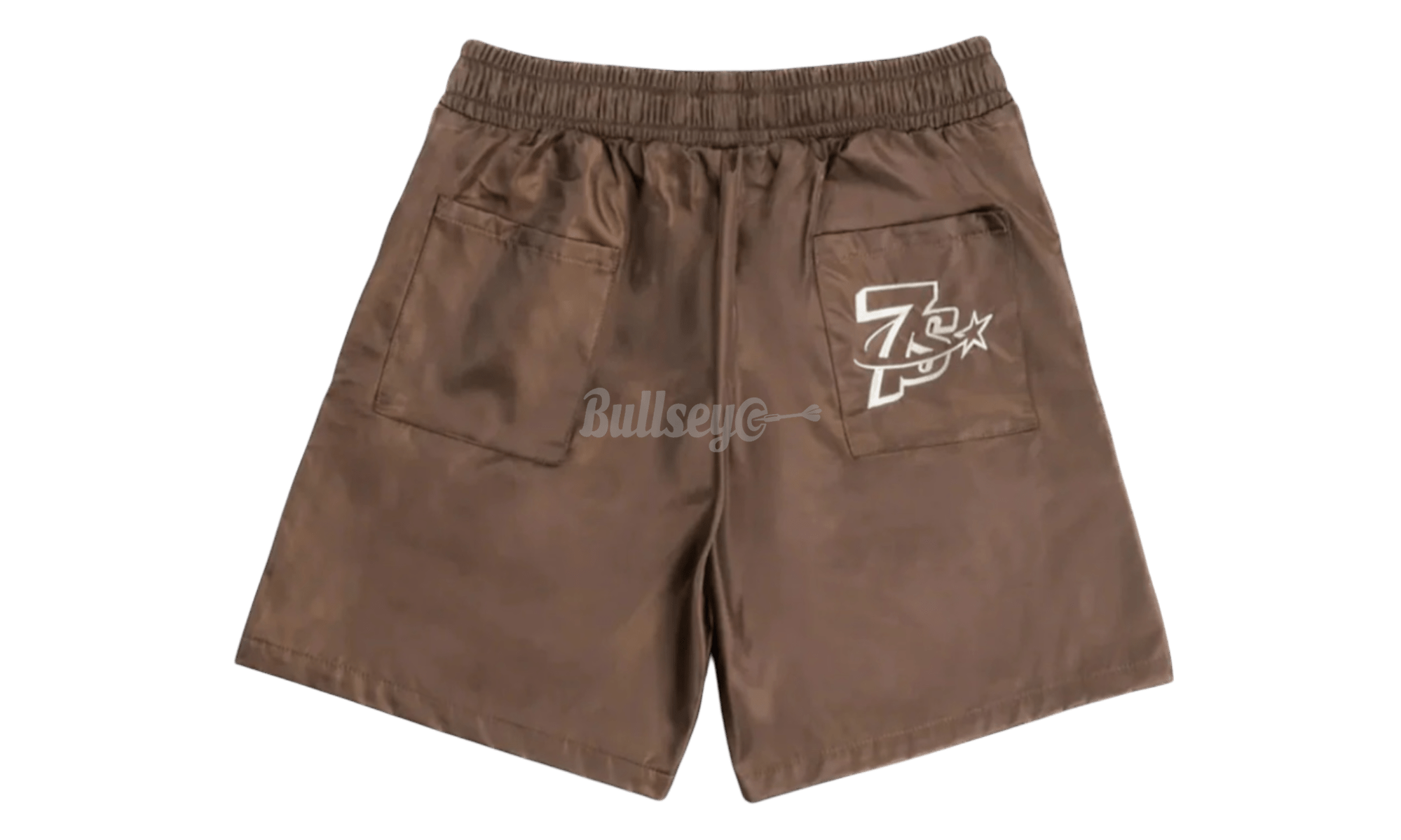 Triple Sevens Brown Nylon Shorts