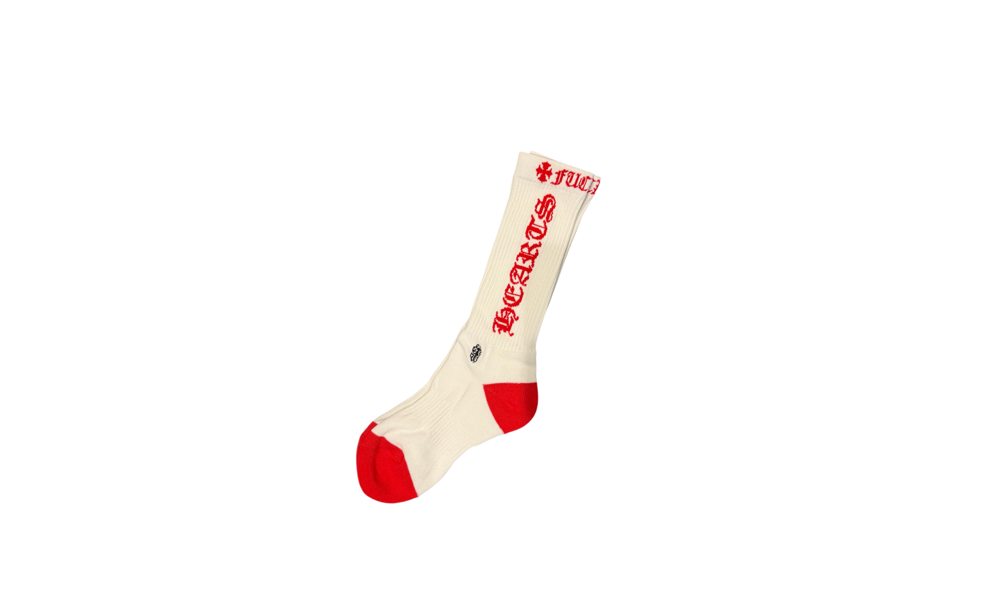 Chrome Hearts Sock Red White Veritcal