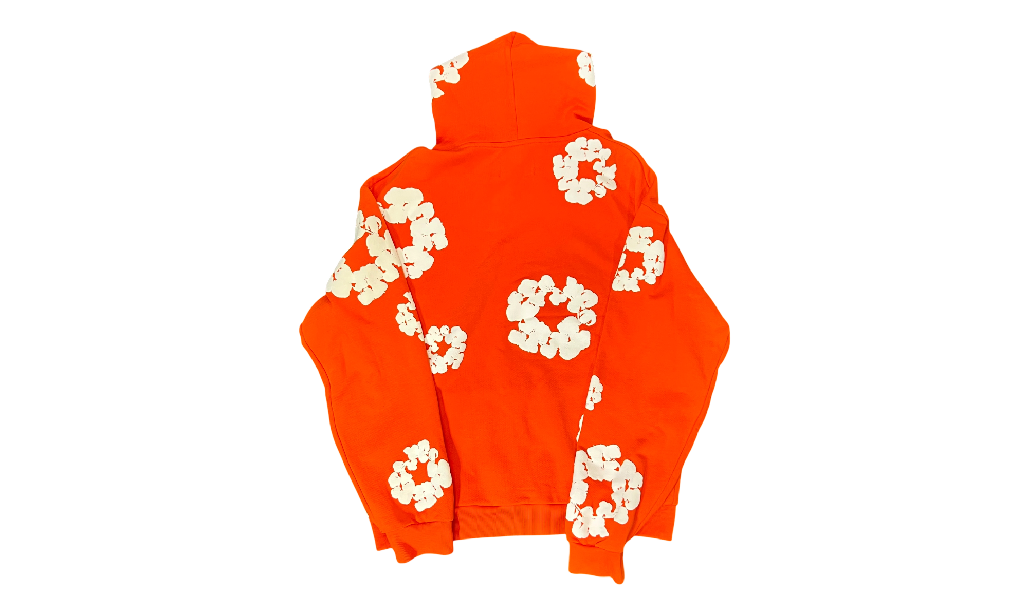 Denim Tears Cotton Wreath Zip Hoodie Orange (Preowned)