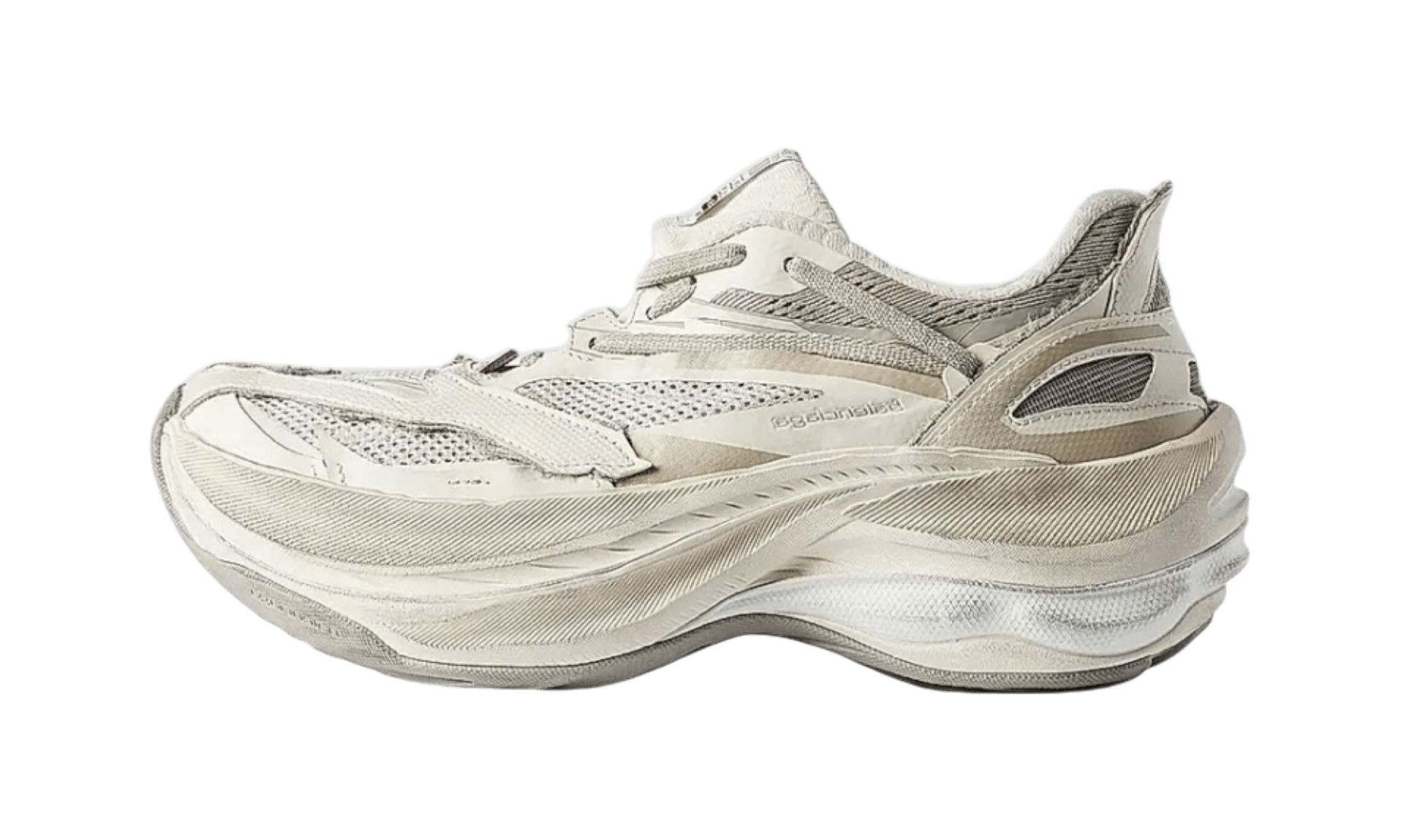 Balenciaga Eggshell Jet Sneaker
