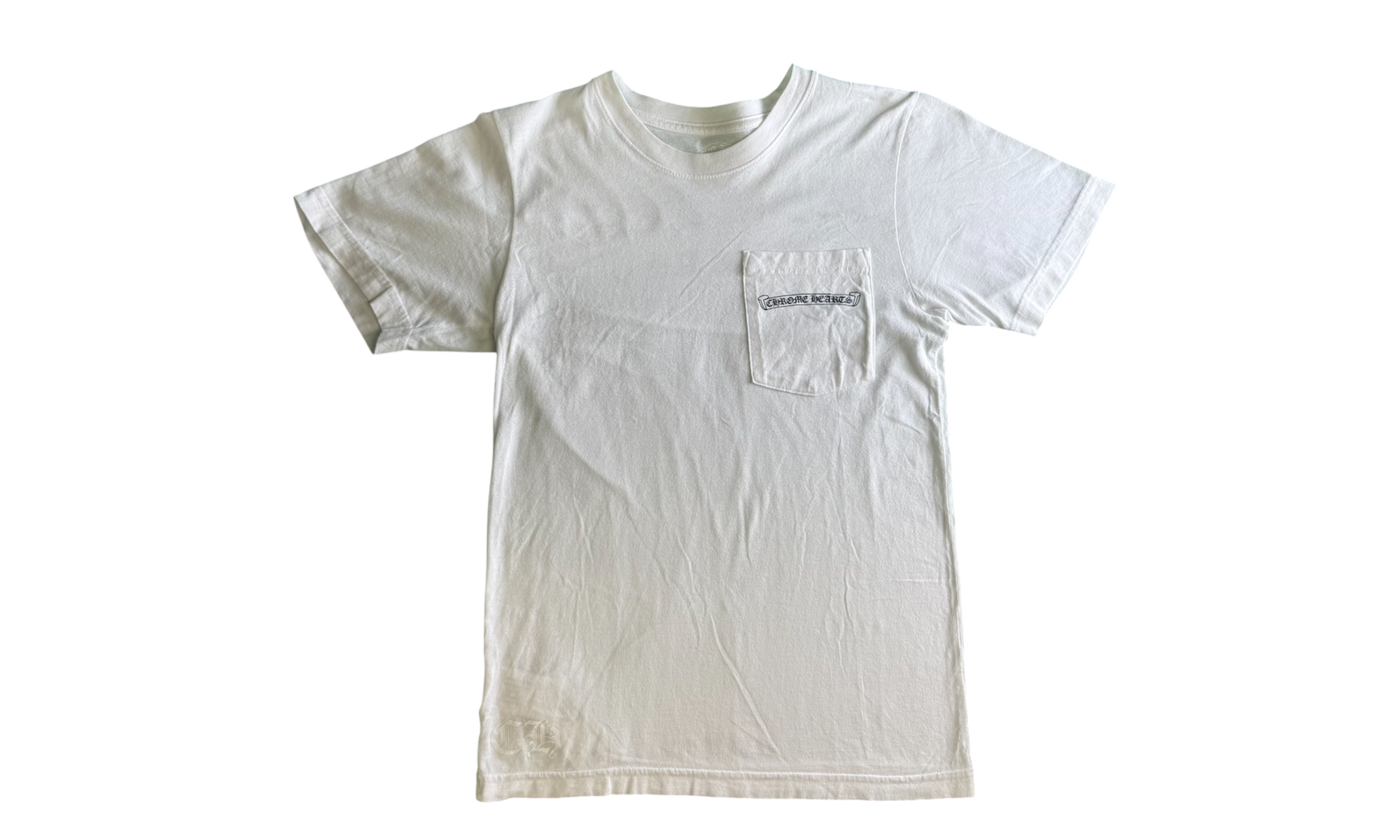 Chrome Hearts USA Shoulder Logo White T-Shirt