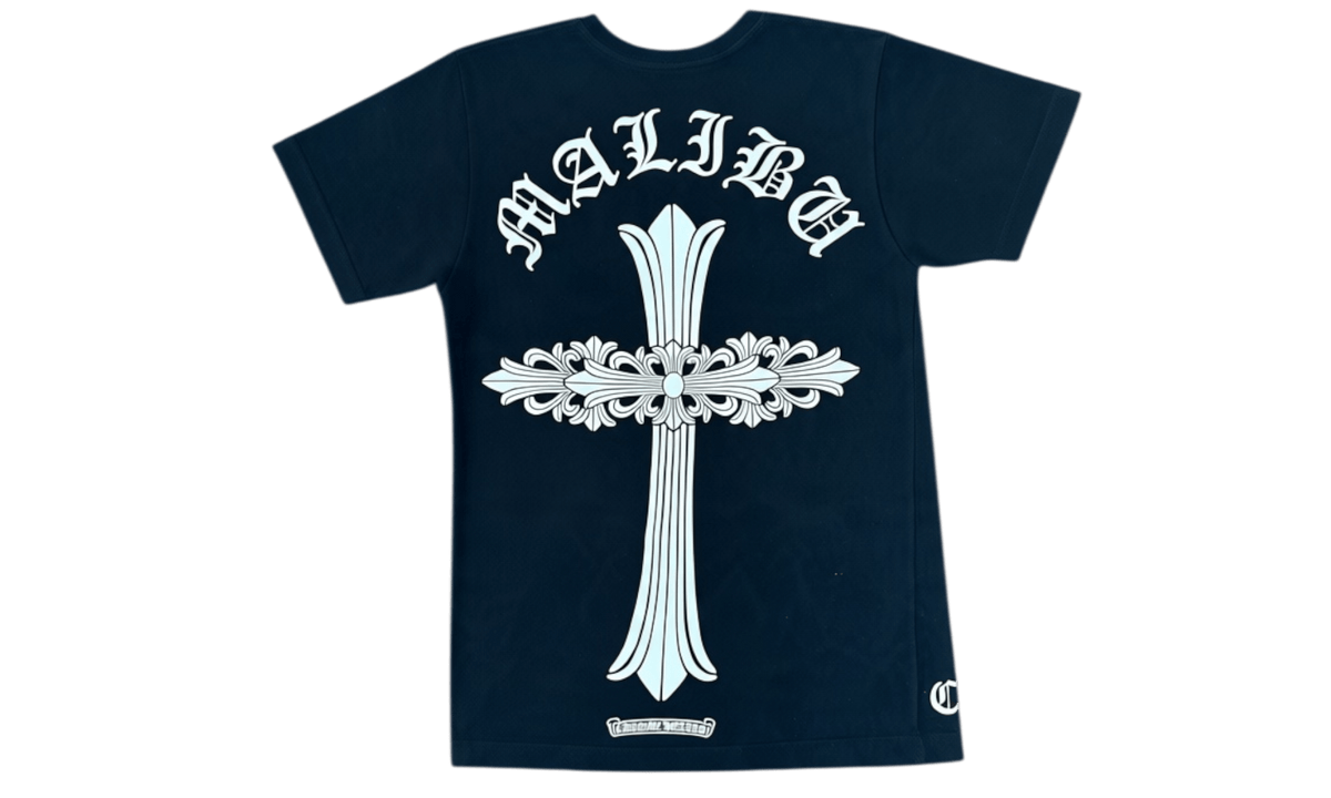 Chrome Hearts Logo Malibu Cross Black T-Shirt