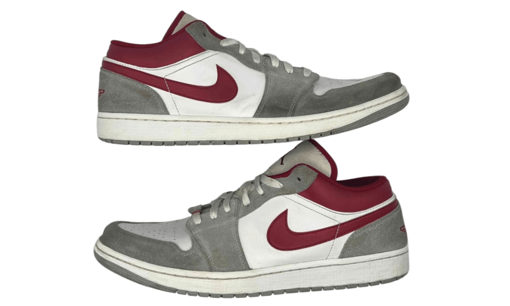 Jordan 1 Low SE Light Smoke Grey Gym Red (PreOwned) (No Box)
