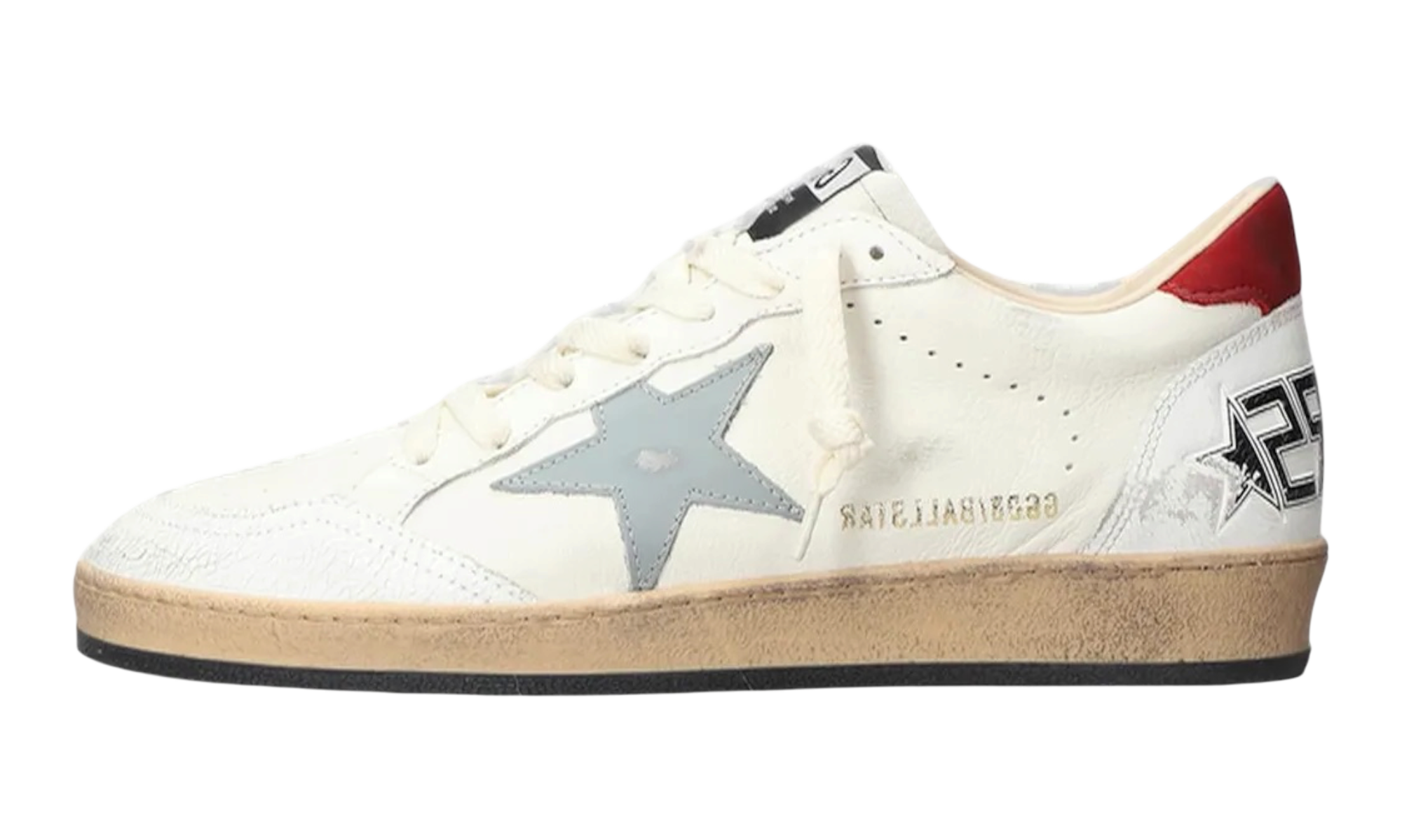 Golden Goose Men's Grey/White Ball Star Sneaker