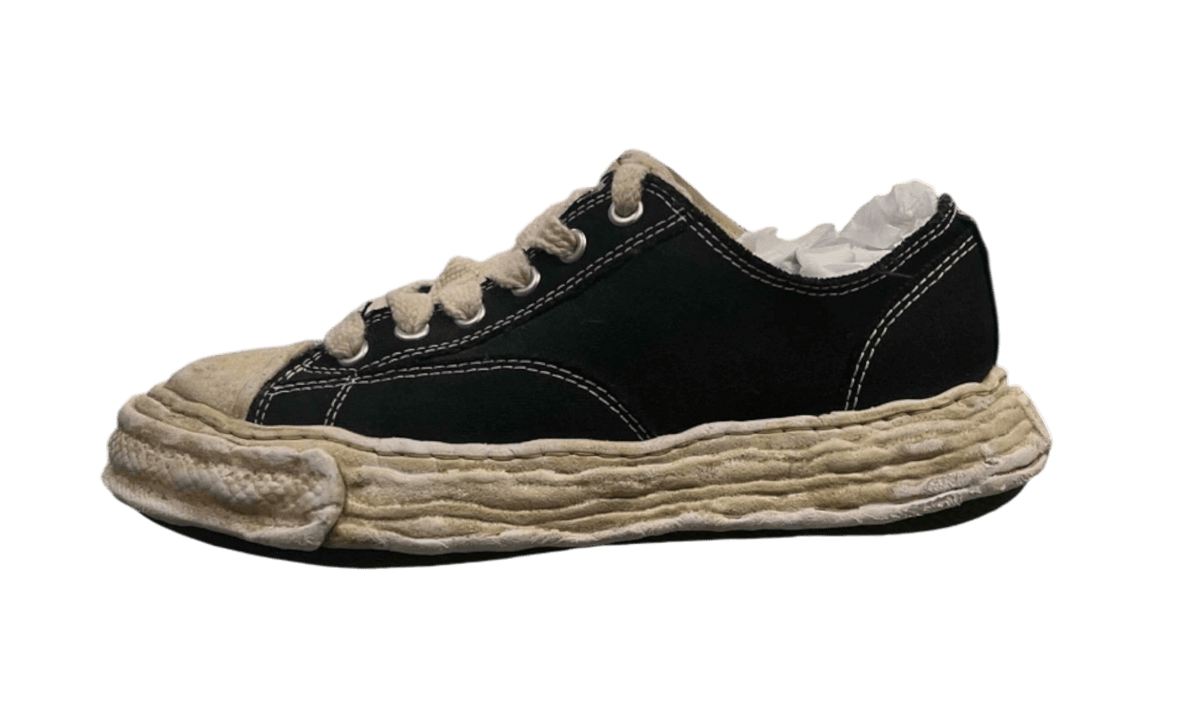 Maison Mihara Yasuhiro Peterson 23 OG Dyed Sole Canvas Low Black (PreOwned)