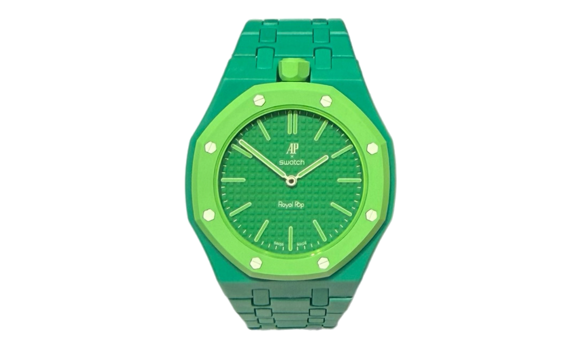 Swatch x Audemars Piguet AP Bioceramic Royal Pop Green Eight on Green Ceramic Case