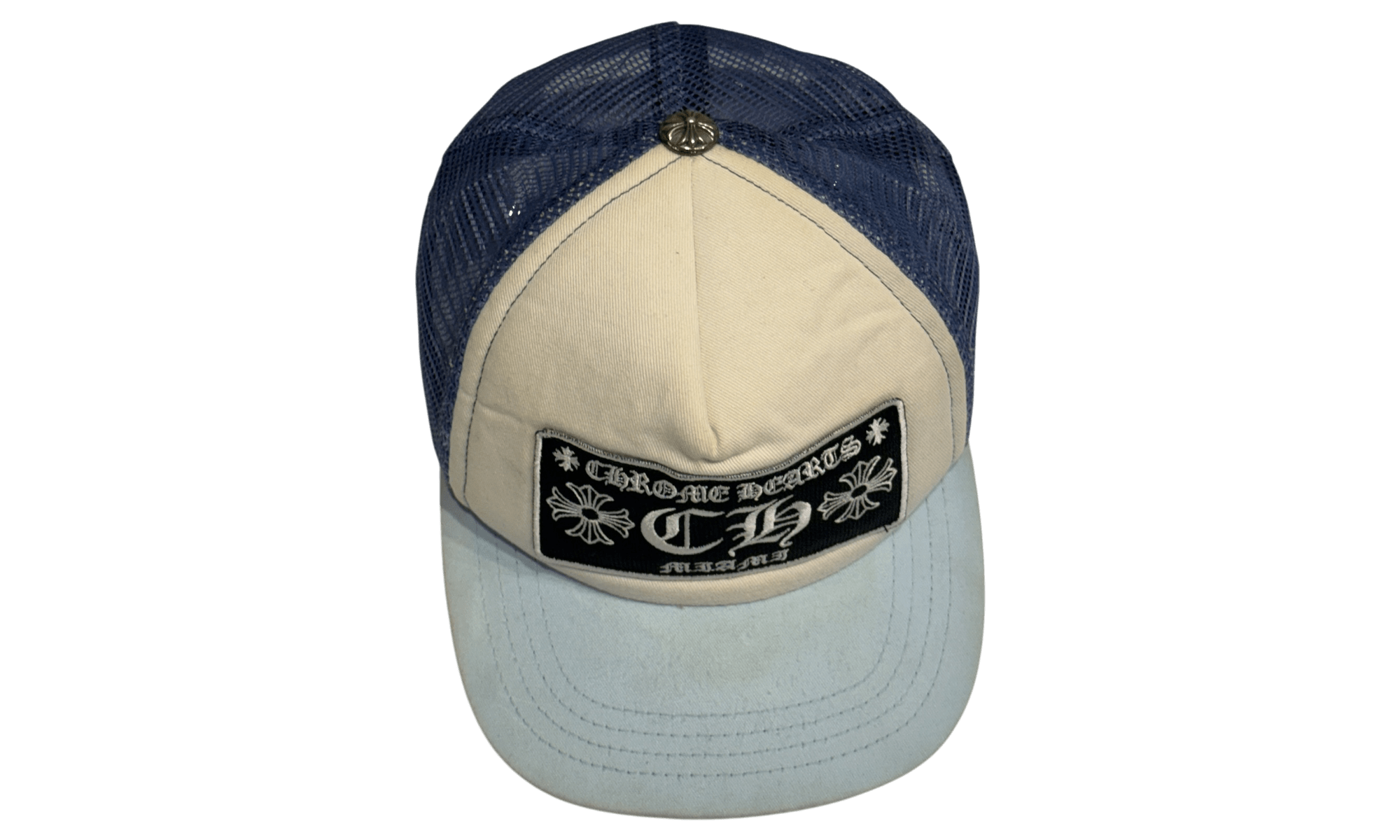 Chrome Hearts Miami Exclusive Blue Trucker Hat (PreOwned)