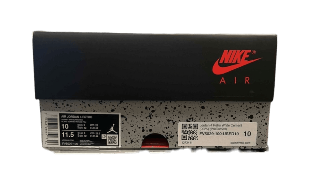 Jordan 4 Retro White Cement (2025) (PreOwned)