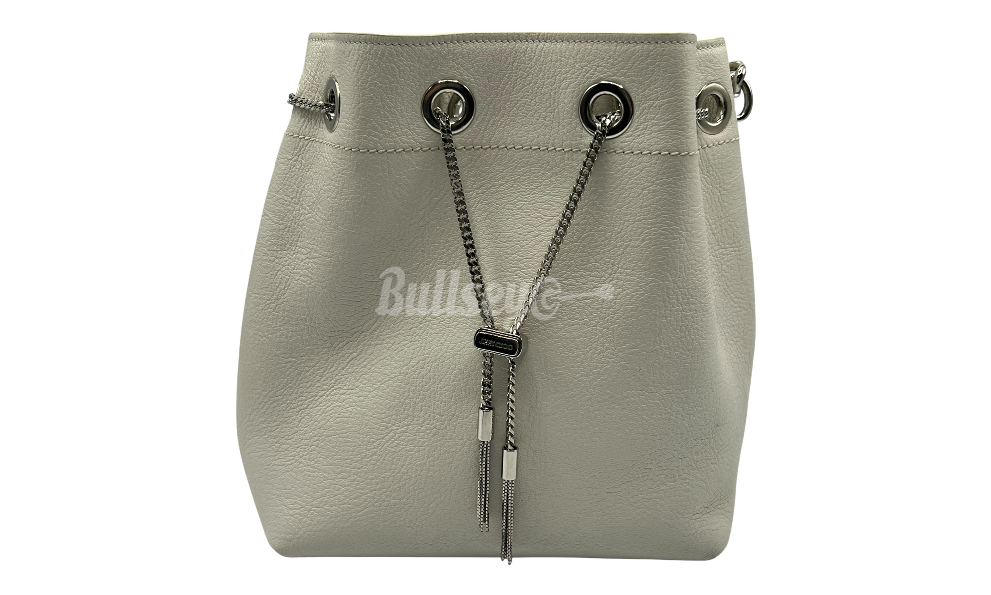 Jimmy Choo Bon Bon Bucket Latte Grainy Goat Leather Bucket Bag