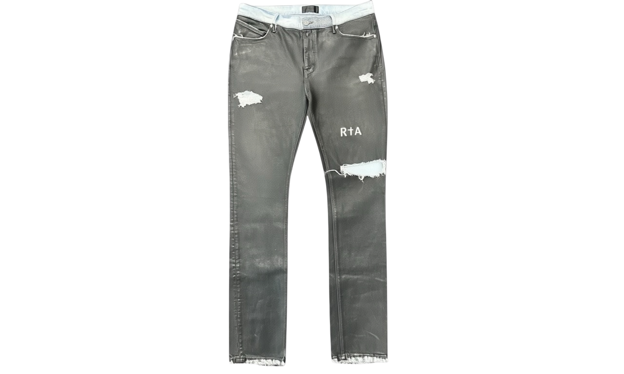 RTA Bryant Skinny Jeans Coated Black (PreOwned)