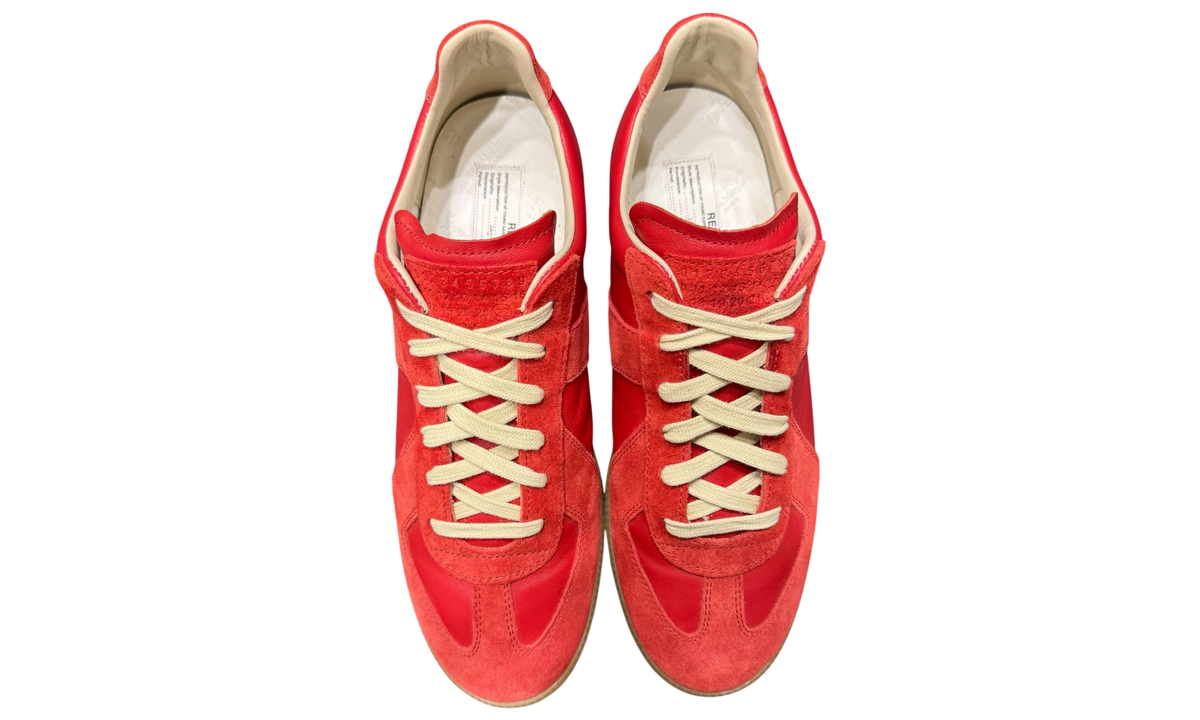 Maison Margiela Replica German Army Trainer (GAT) Red Sneaker Gum Sole