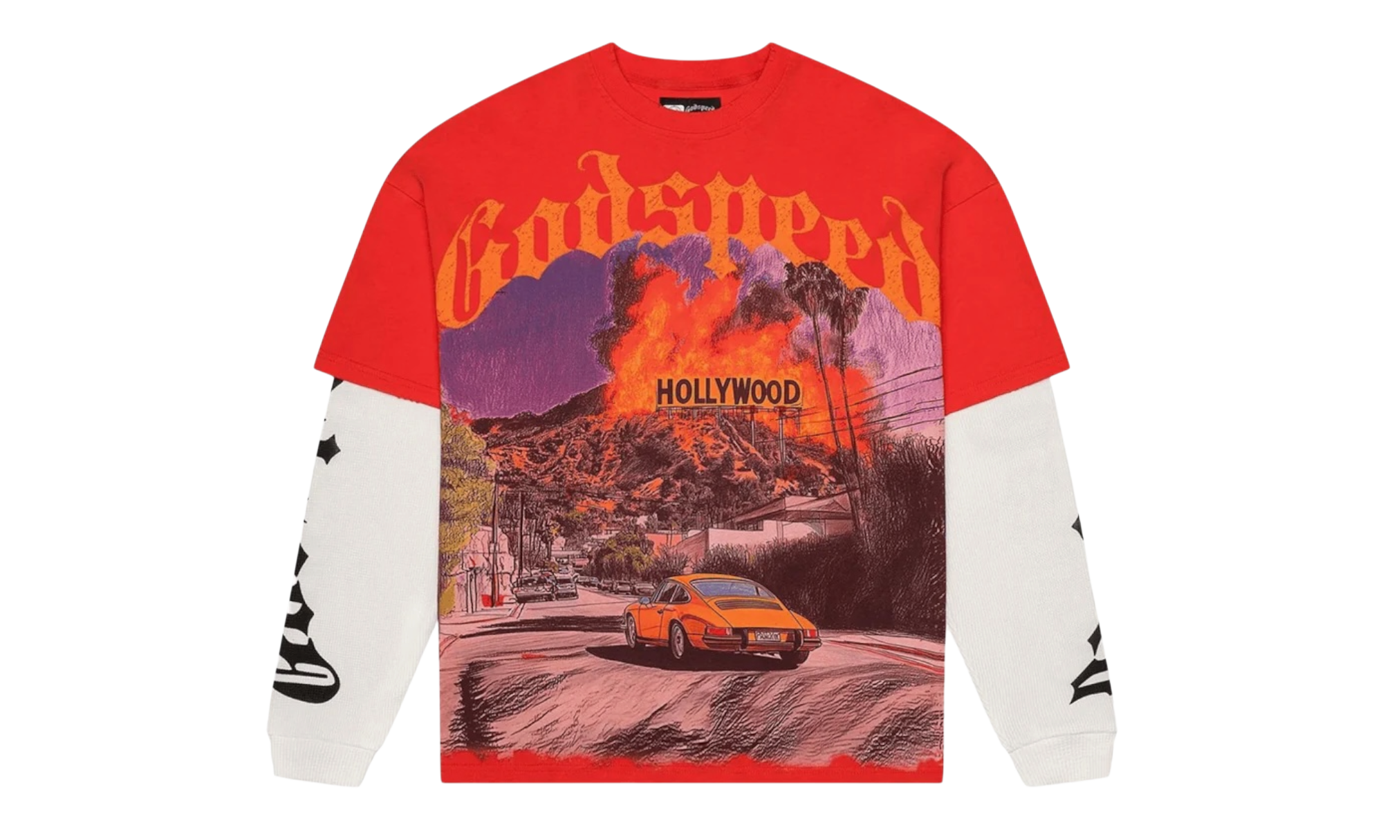 Godspeed Los Scandalous Red Layered Longsleeve T-Shirt