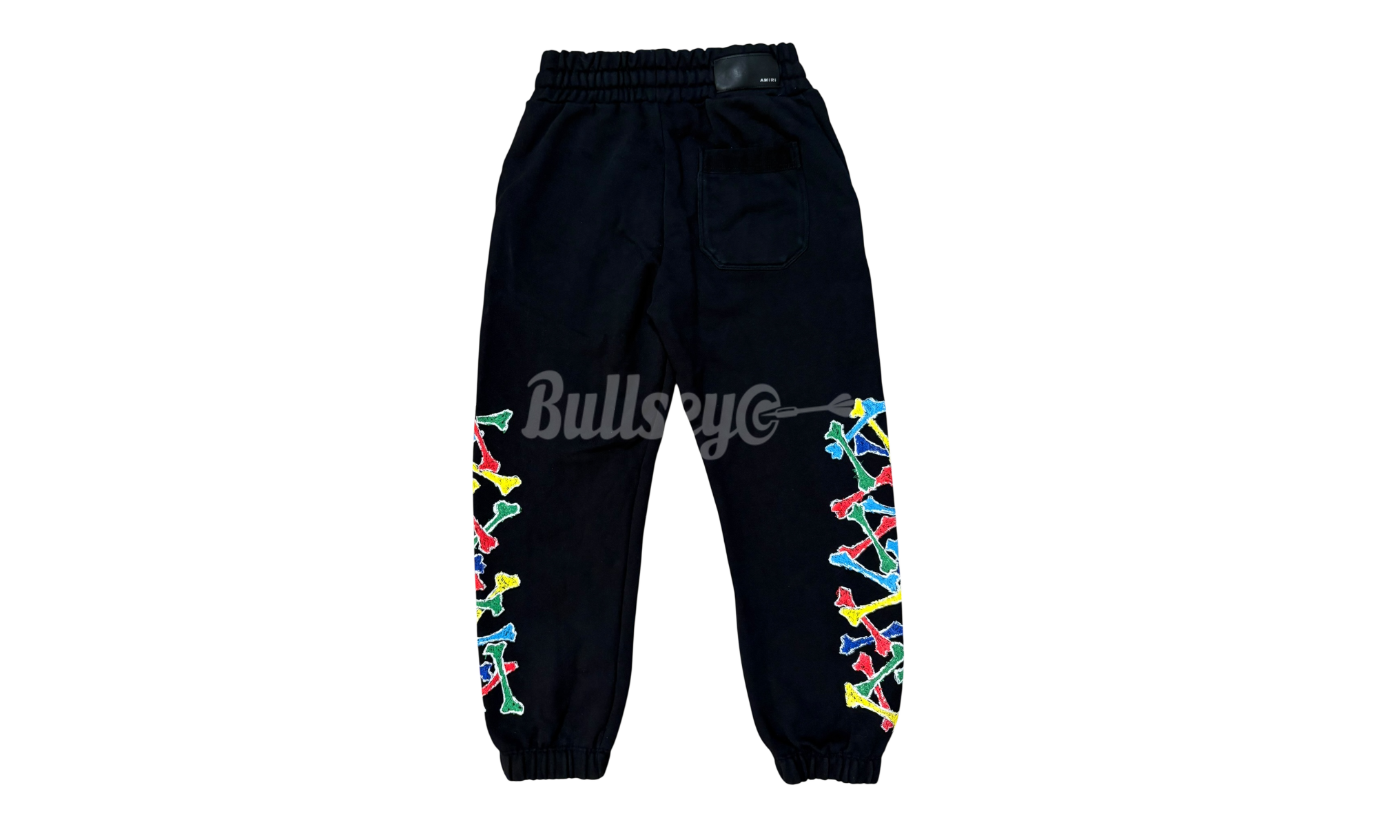 Amiri Kids Bones Scribble Black Sweatpants (PreOwned)