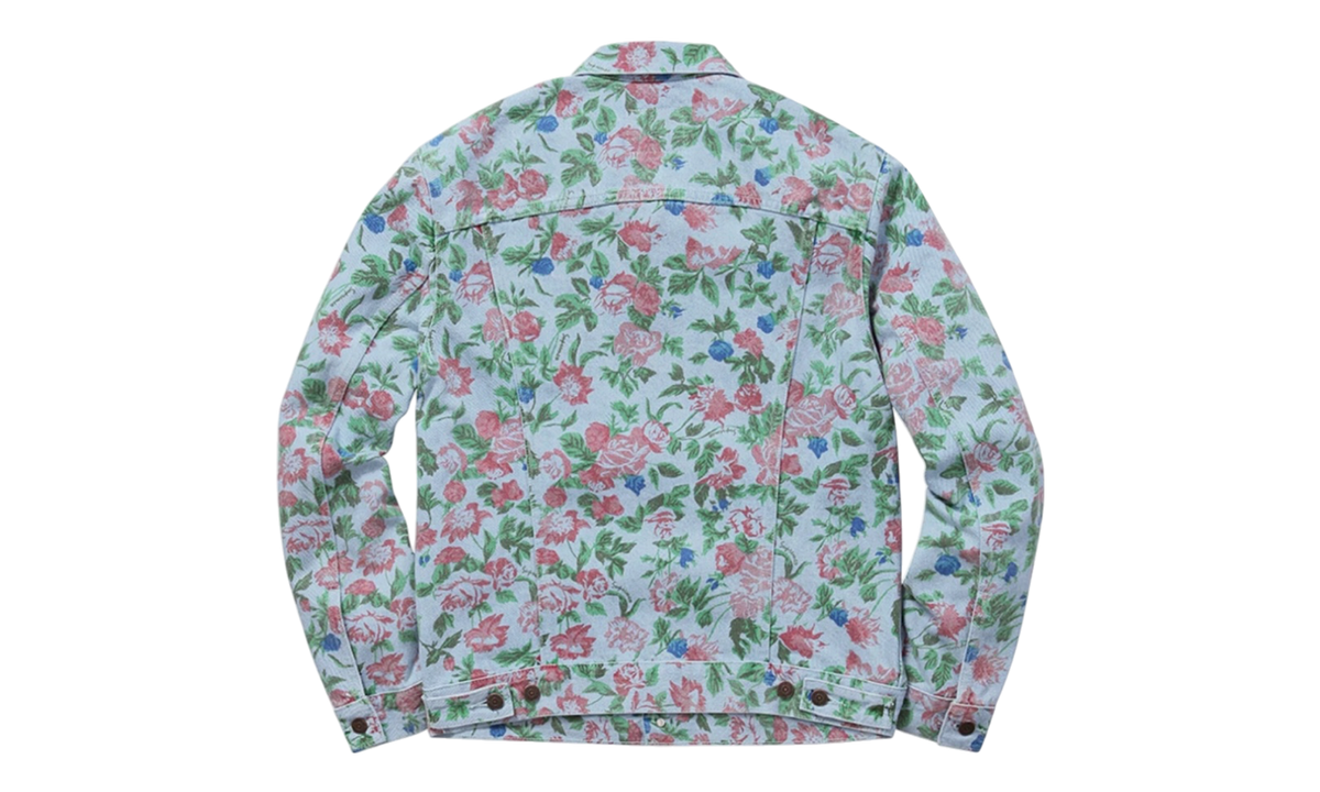Supreme Levis Roses Trucker Jacket Light Blue (PreOwned)