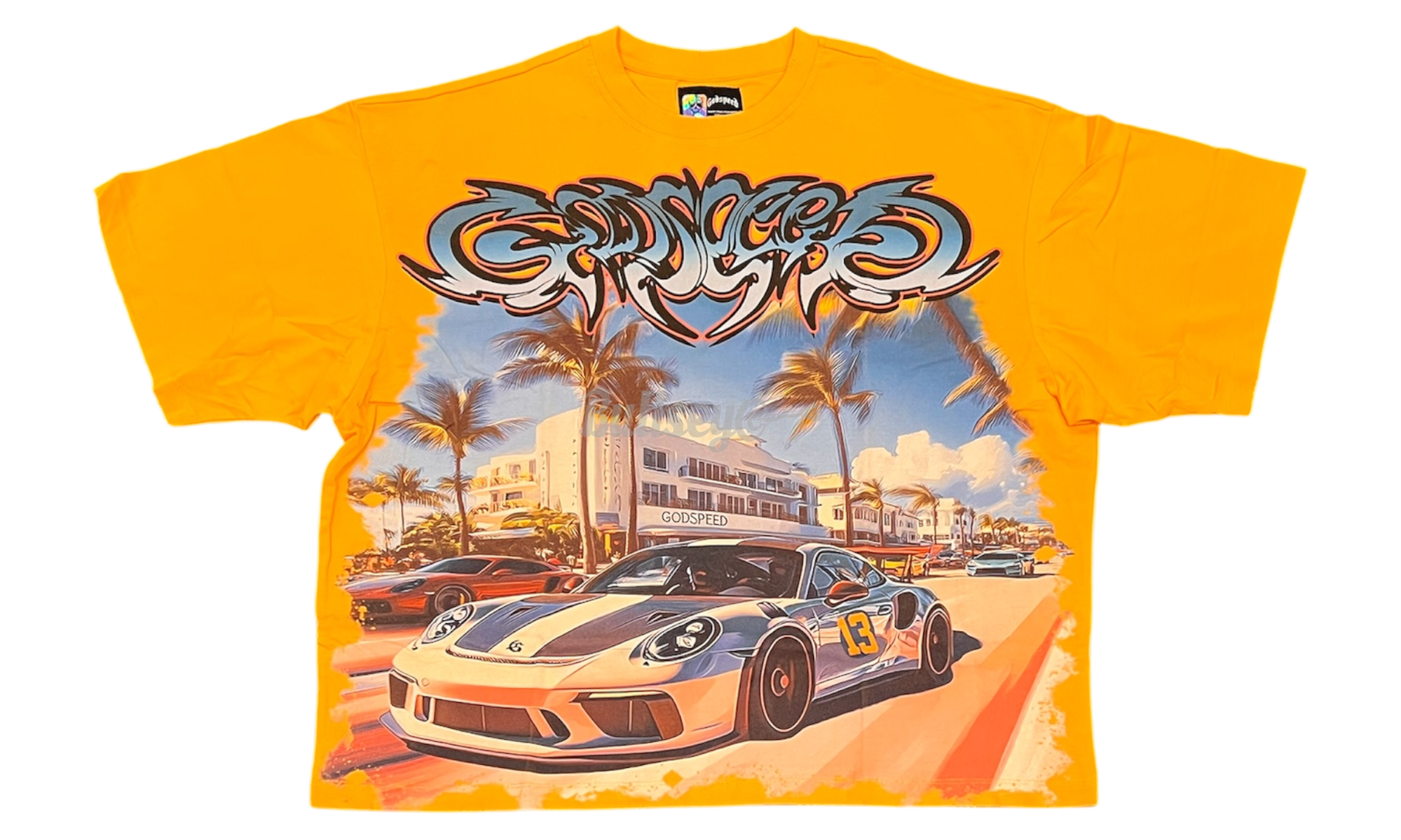 Godspeed Car Meet Miami Sand T-Shirt